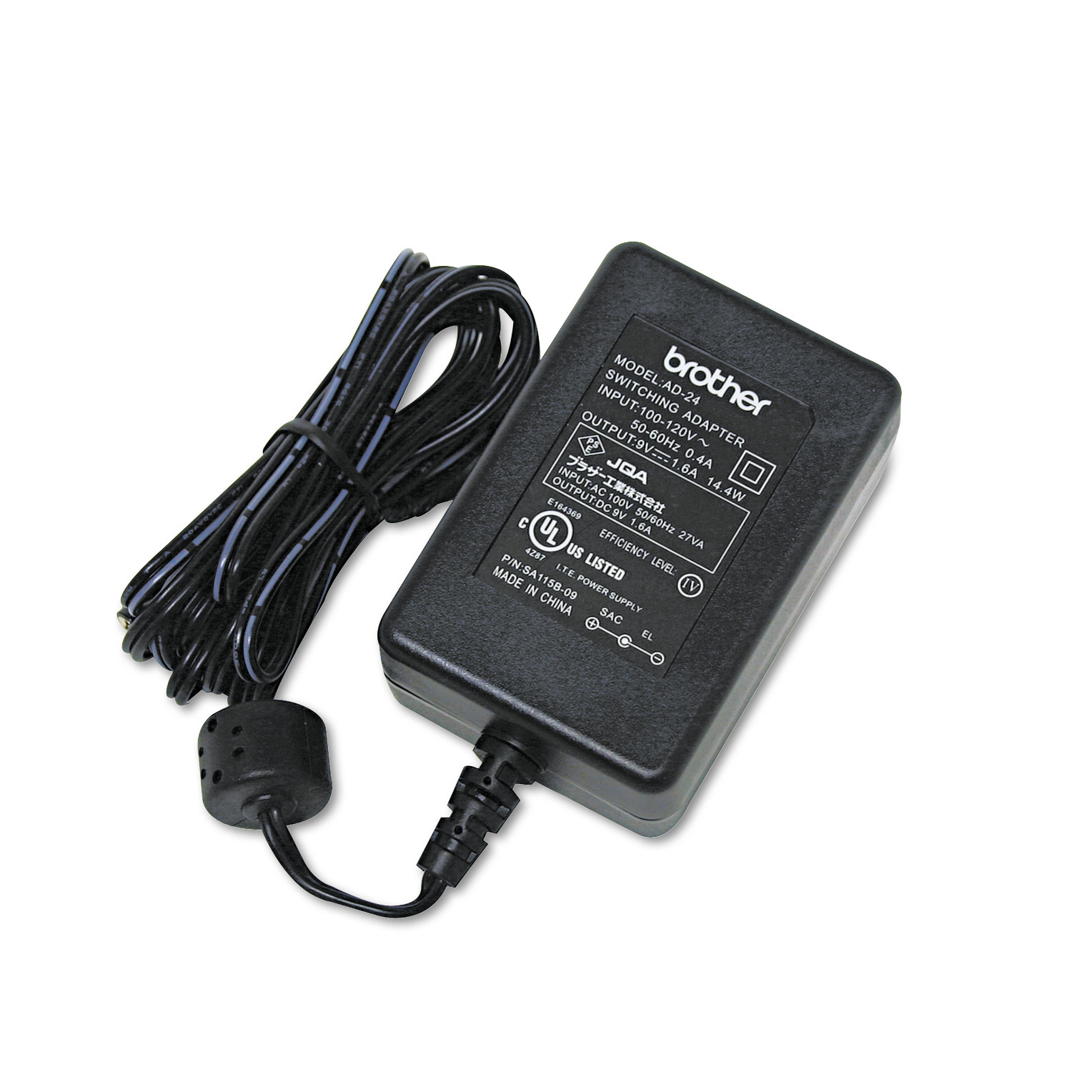 BRTAD24 Brother PTouch® AC Adapter for Brother PTouch Label Makers Zuma