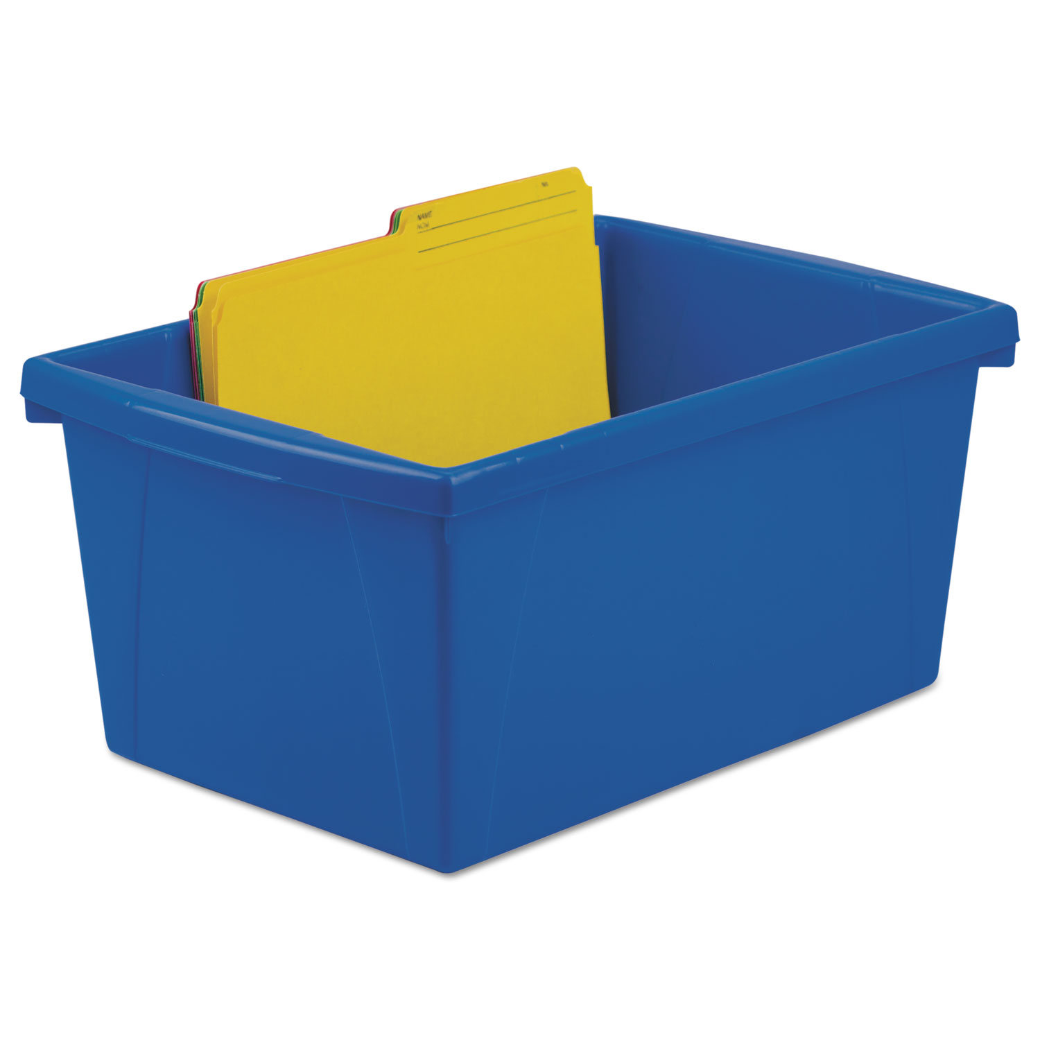 Storage Bins, 10 5/8 x 15 5/8 x 8, 5 1/2 Gallon, Assorted Color