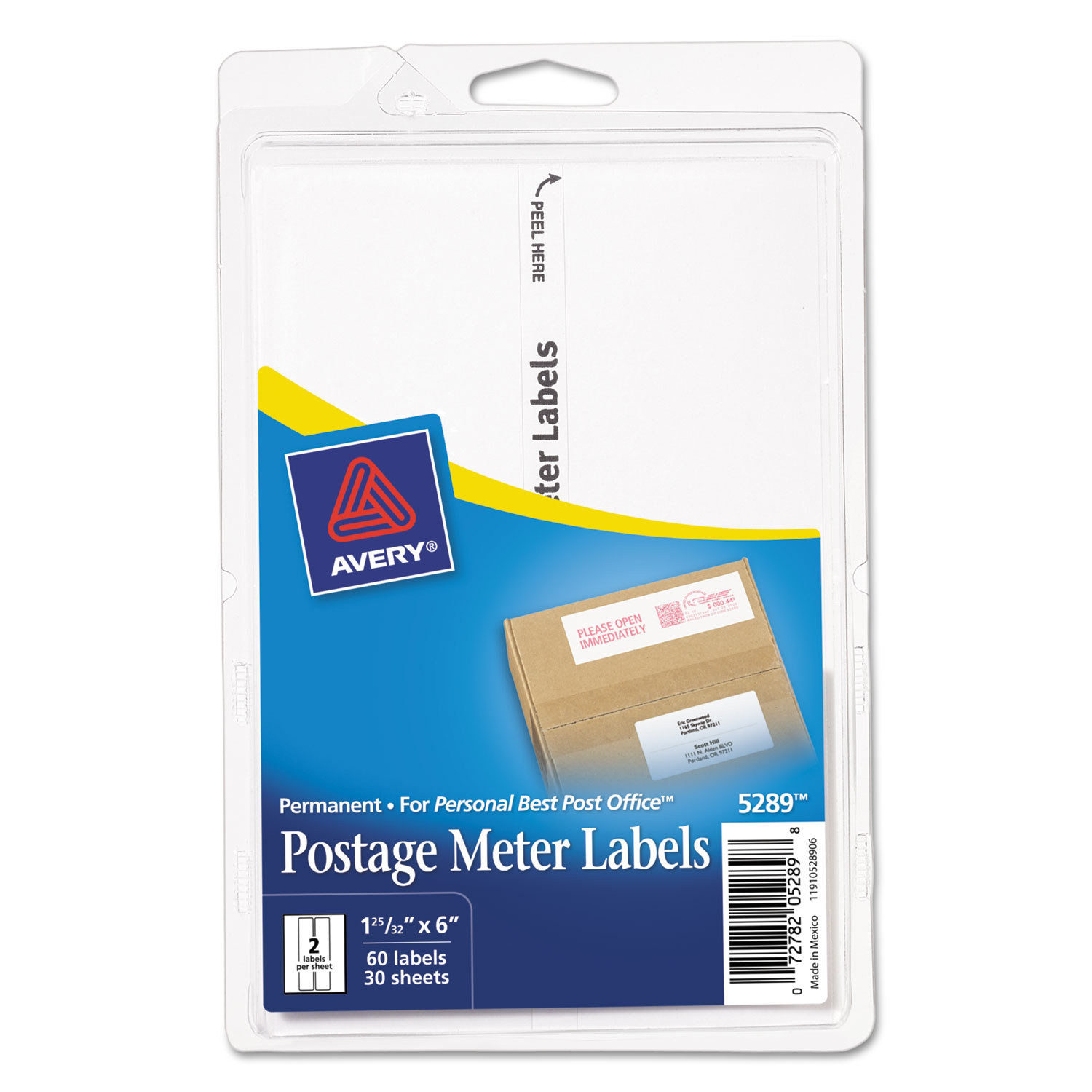 Avery 05288 Postage Meter Labels For PitneyBowes Postage Machines, 1.5