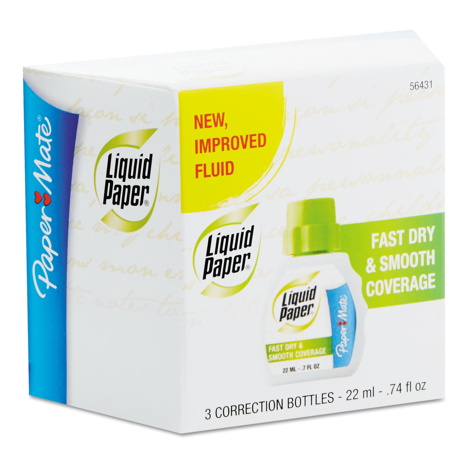 Paper Mate® Liquid Paper® Fast Dry Correction Fluid, 22 ml Bottle