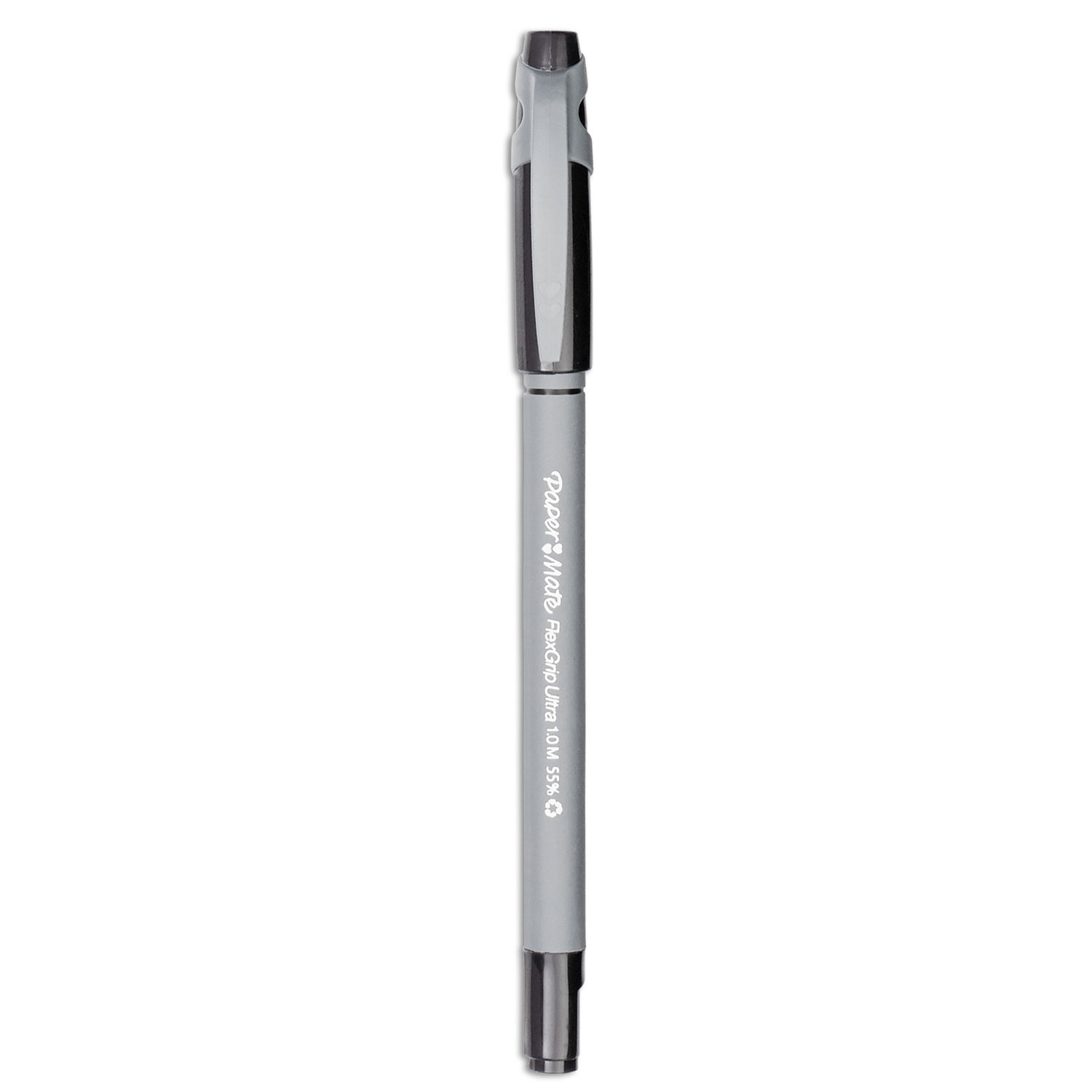 FlexGrip Ultra Recycled Ballpoint Pen, Stick, Medium 1 mm, Black Ink