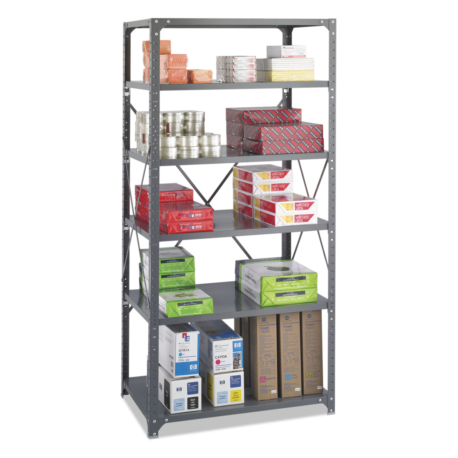 SAF6270 Safco Commercial Steel Shelving Unit Zuma