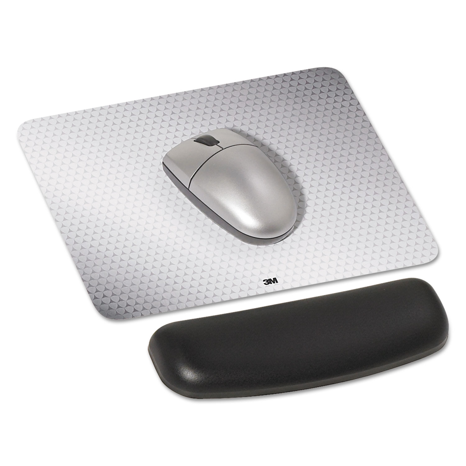 3M™ Gel Mouse/Trackball Wrist Rest, Black Leatherette National Everything Wholesale