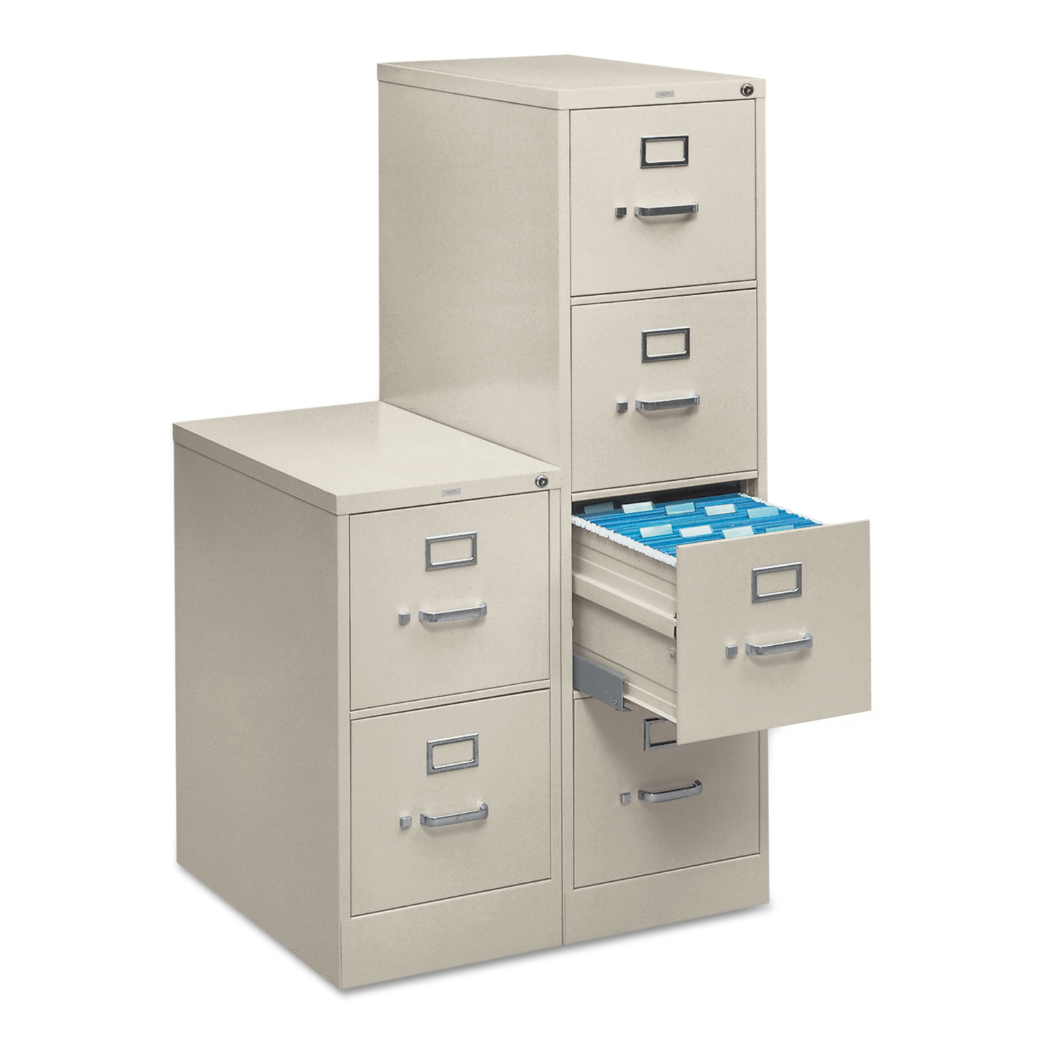 HON® 510 Series FourDrawer FullSuspension File, Legal, 52h x25d