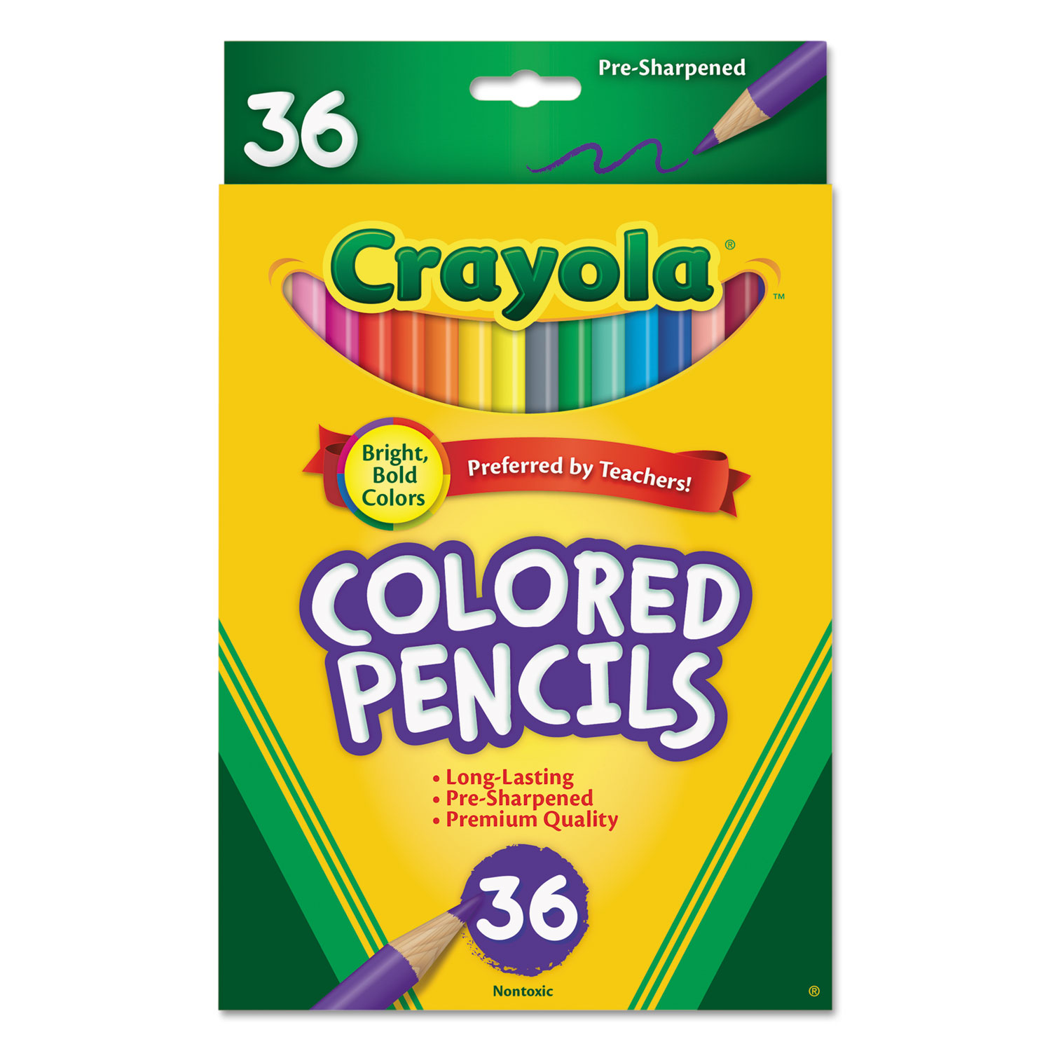 Crayola 684008 LongLength Colored Pencil Set, 3.3 mm, 2B (1