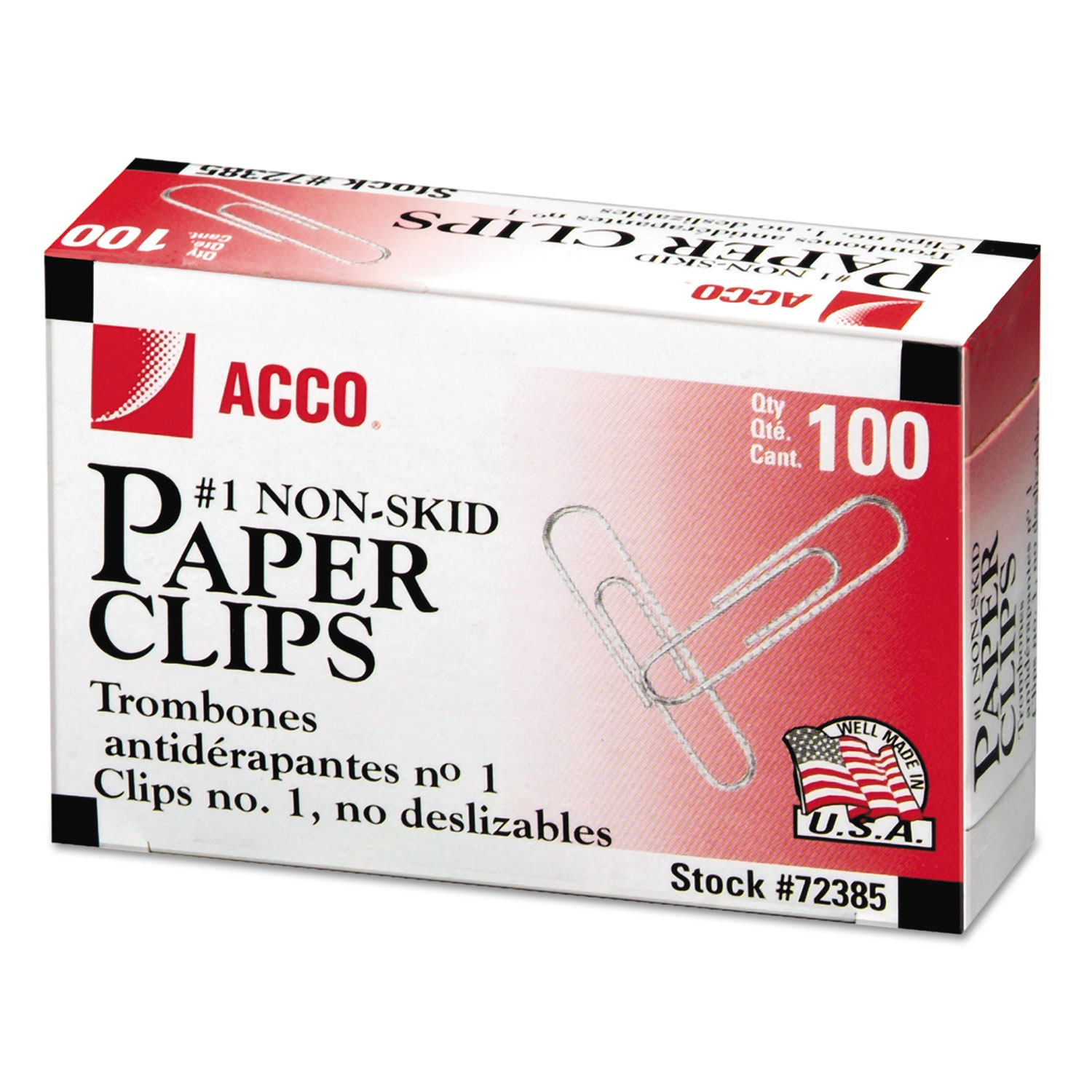 Paper Clips, Small (No. 1), Silver, 1,000/Pack Office Supply Wholesalers