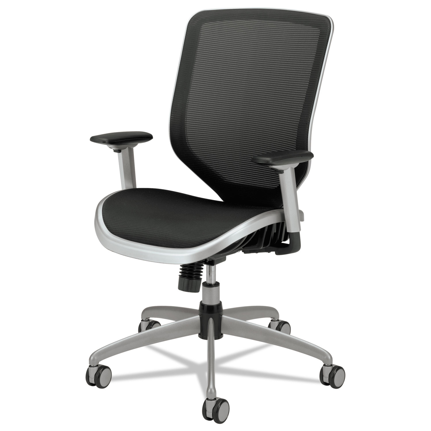 HON® Boda Series HighBack Work Chair, Mesh Seat and Back, Black
