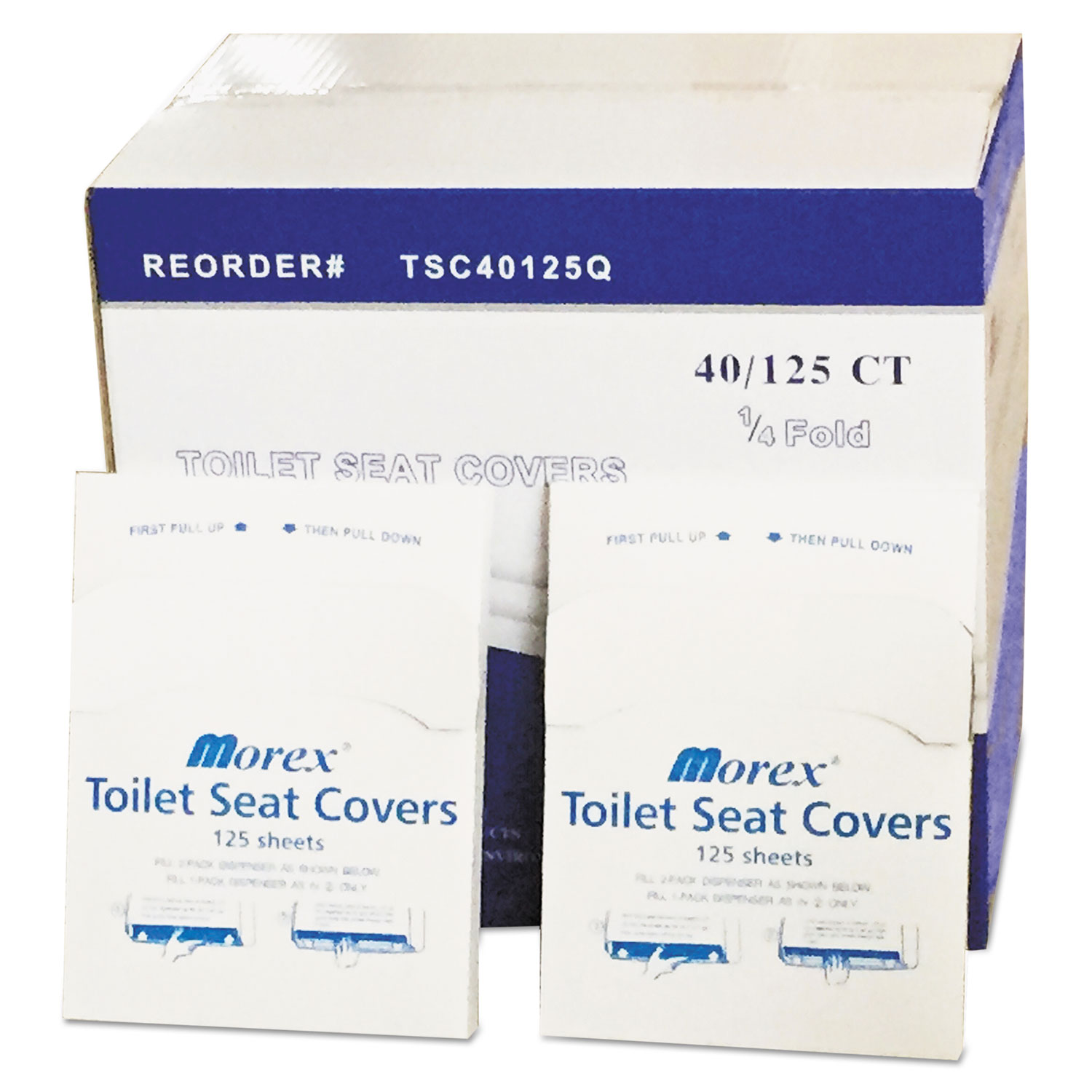QuarterFold Toilet Seat Covers, White, 14.5 x 16.5, 5,000/Carton JAD