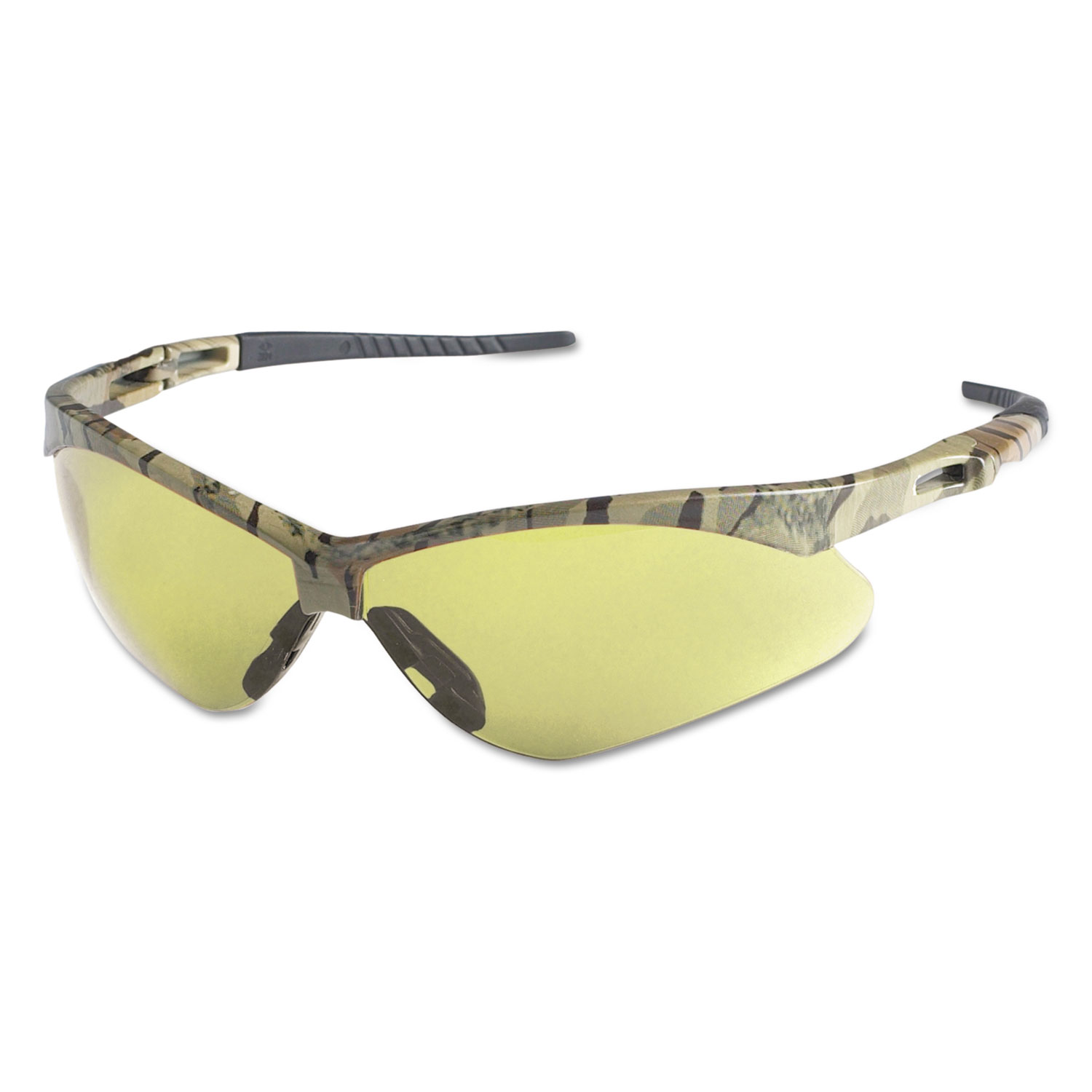 KleenGuard Nemesis Safety Glasses, Camo Frame, Amber AntiFog Lens
