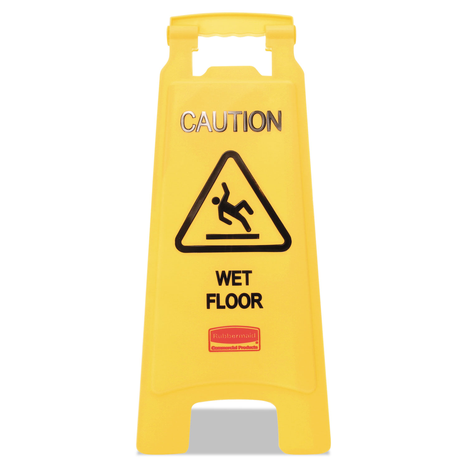 Caution Wet Floor Sign, 11 x 12 x 25, Bright Yellow Reparto