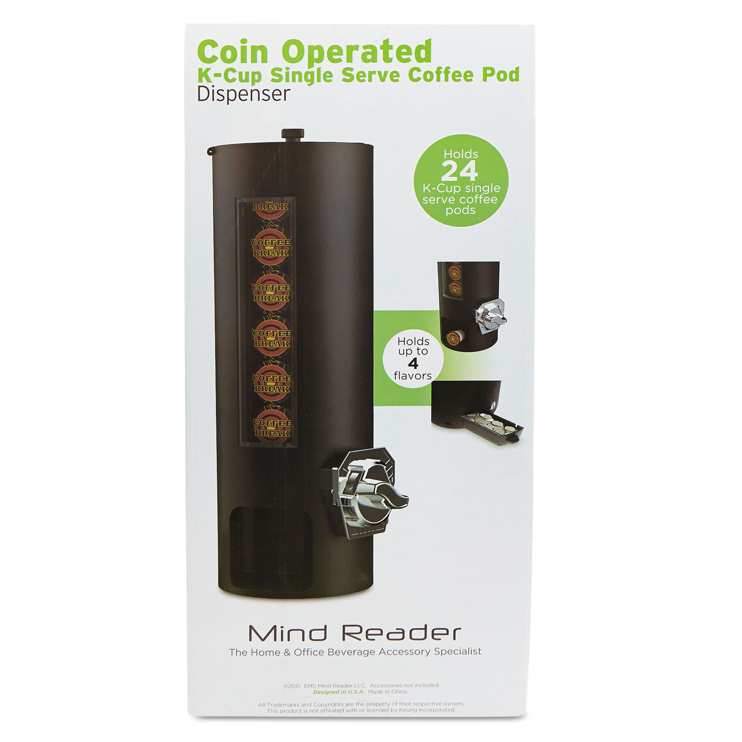 Coin Operated Coffee Pod Dispenser by Mind Reader
