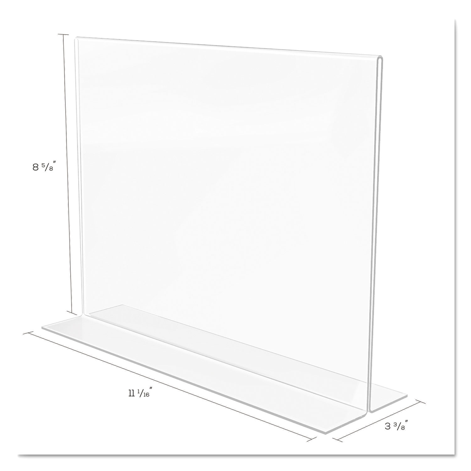 Classic Image DoubleSided Sign Holder, 11 x 8.5 Insert, Clear Reparto
