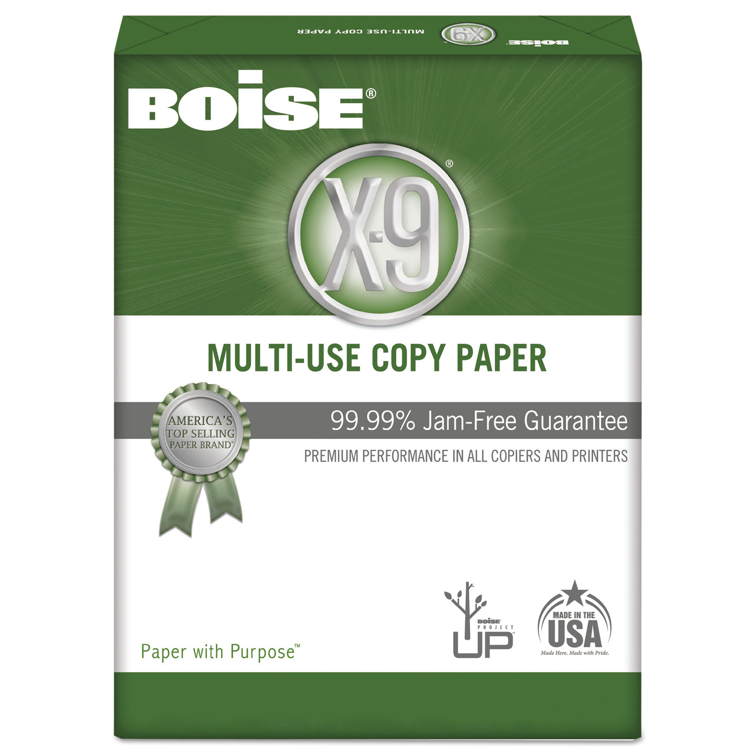 Boise® X9® MultiUse Printer & Copy Paper, White, Letter (8.5" x 11"), 200000 Sheets Per Pallet