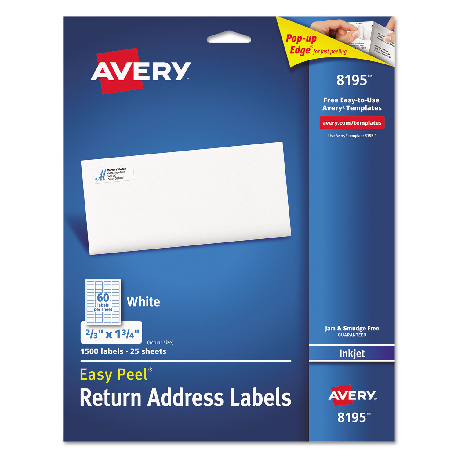 Easy Peel Return Address Labels by Avery® AVE8195