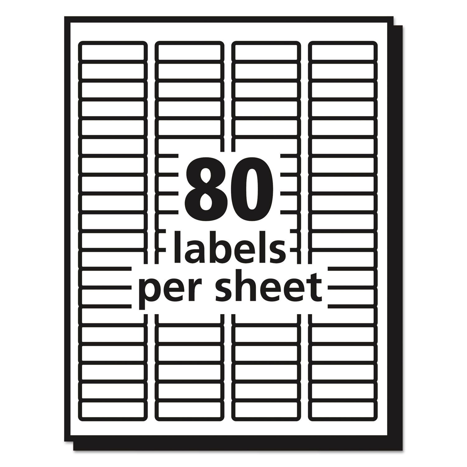 Matte Clear Shipping Labels, Inkjet Printers, 8.5 x 11, Clear, 25/Pack