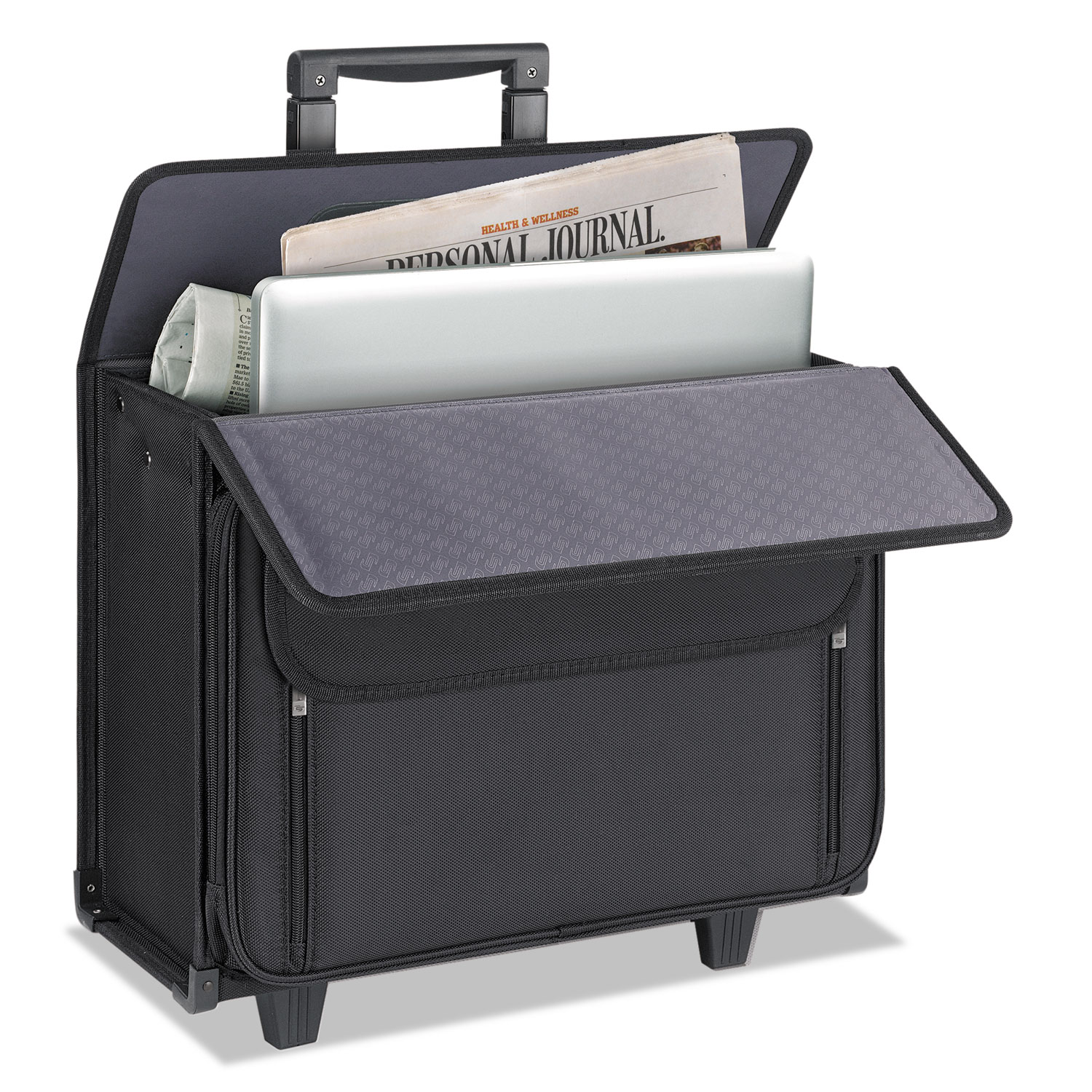 Solo Classic Rolling Catalog Case, 17.3", 18" x 7" x 14", Black