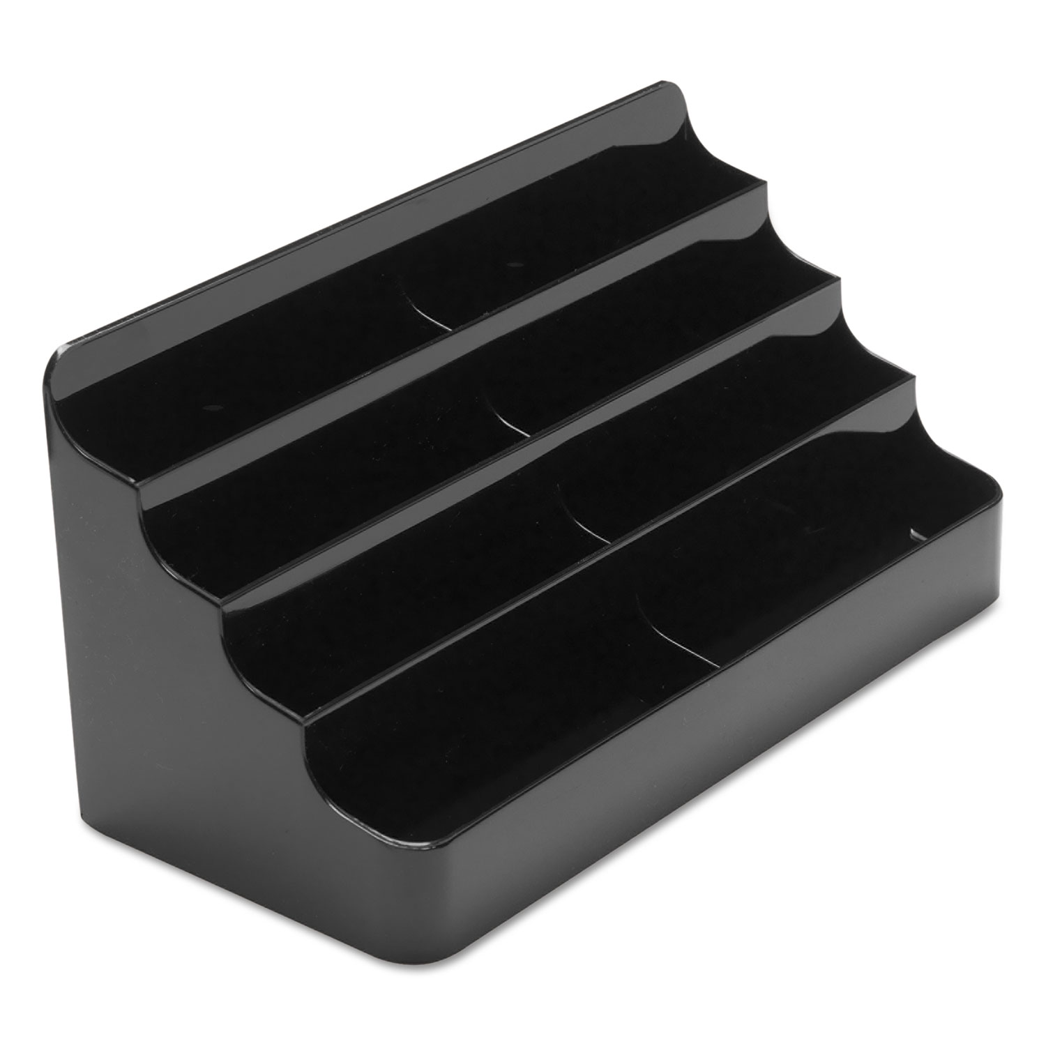 8Tier Recycled Business Card Holder, 400 Card Cap, 7 7/8