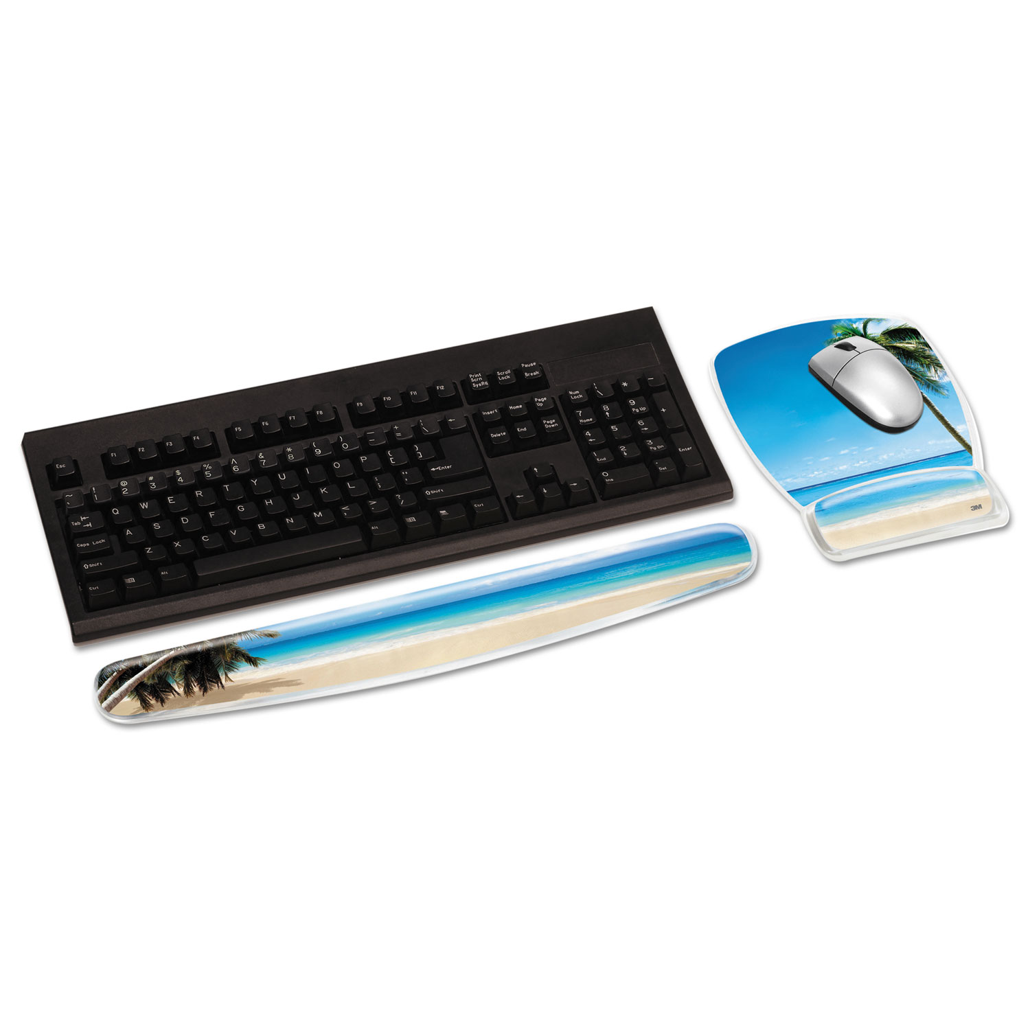 MMMMW308BH 3M Fun Design Clear Gel Mouse Pad Wrist Rest Zuma