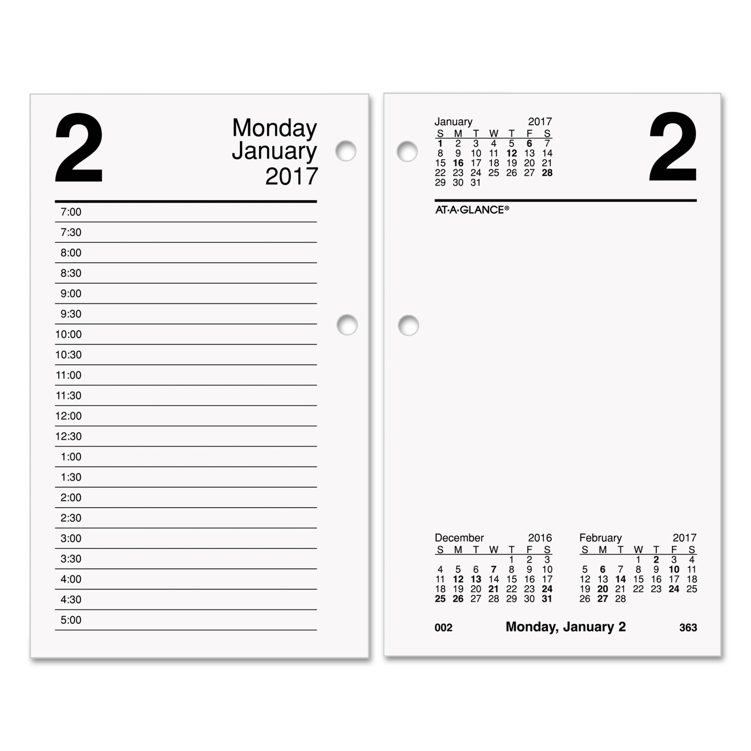 Desk Calendar Refill by ATAGLANCE® AAGE71750