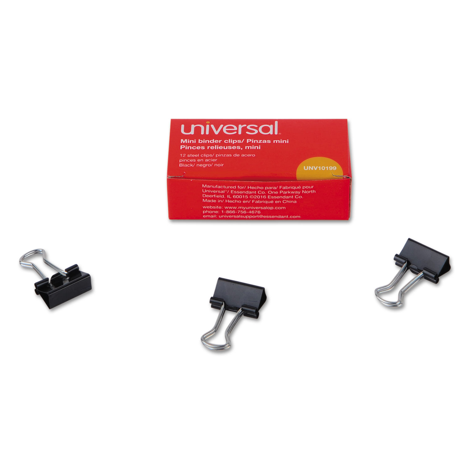 UNV10199 Universal® Mini Binder Clips Zuma