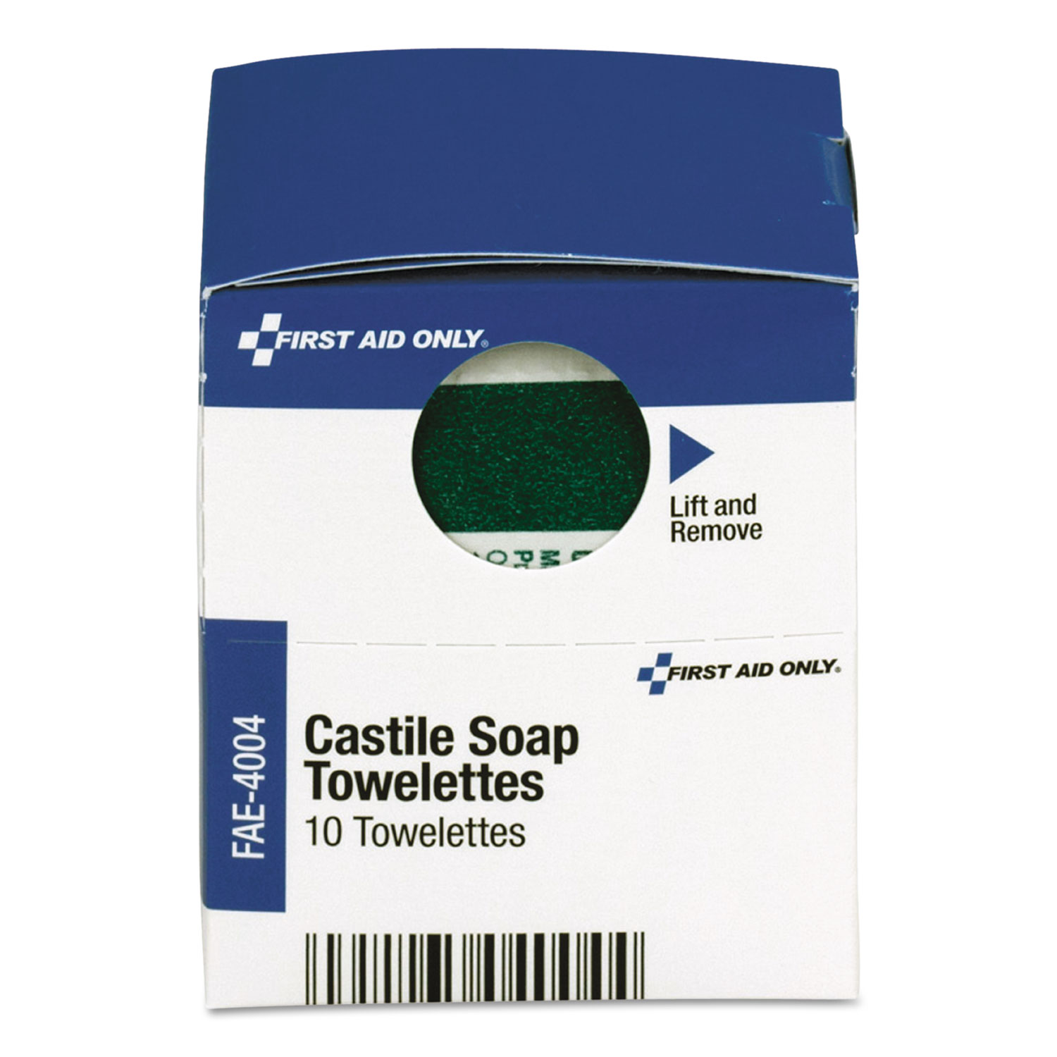 First Aid Only™ Castile Soap Towelettes, 10/Box SupplyTime