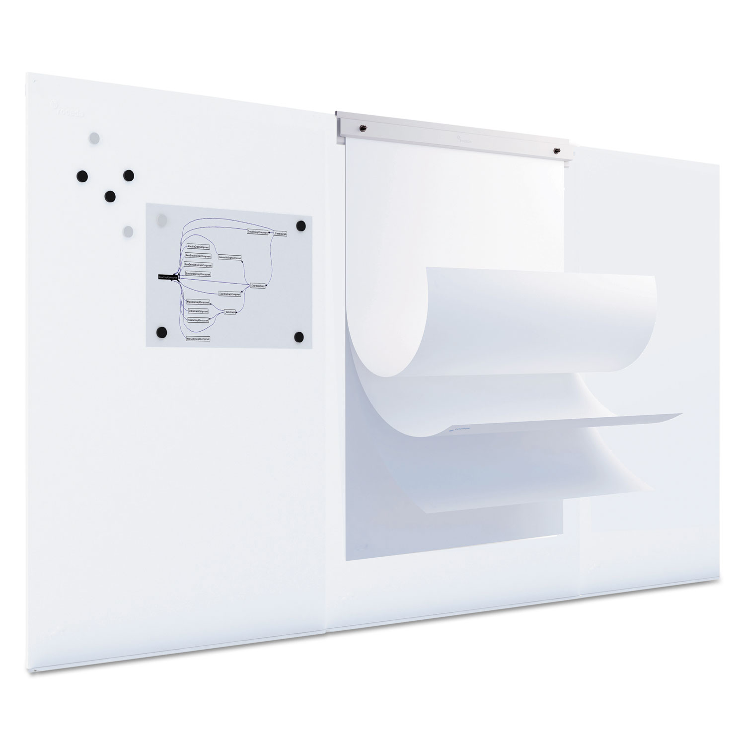 MasterVision® Dry Erase Tile Board, 29 1/2 x 45, White Surface