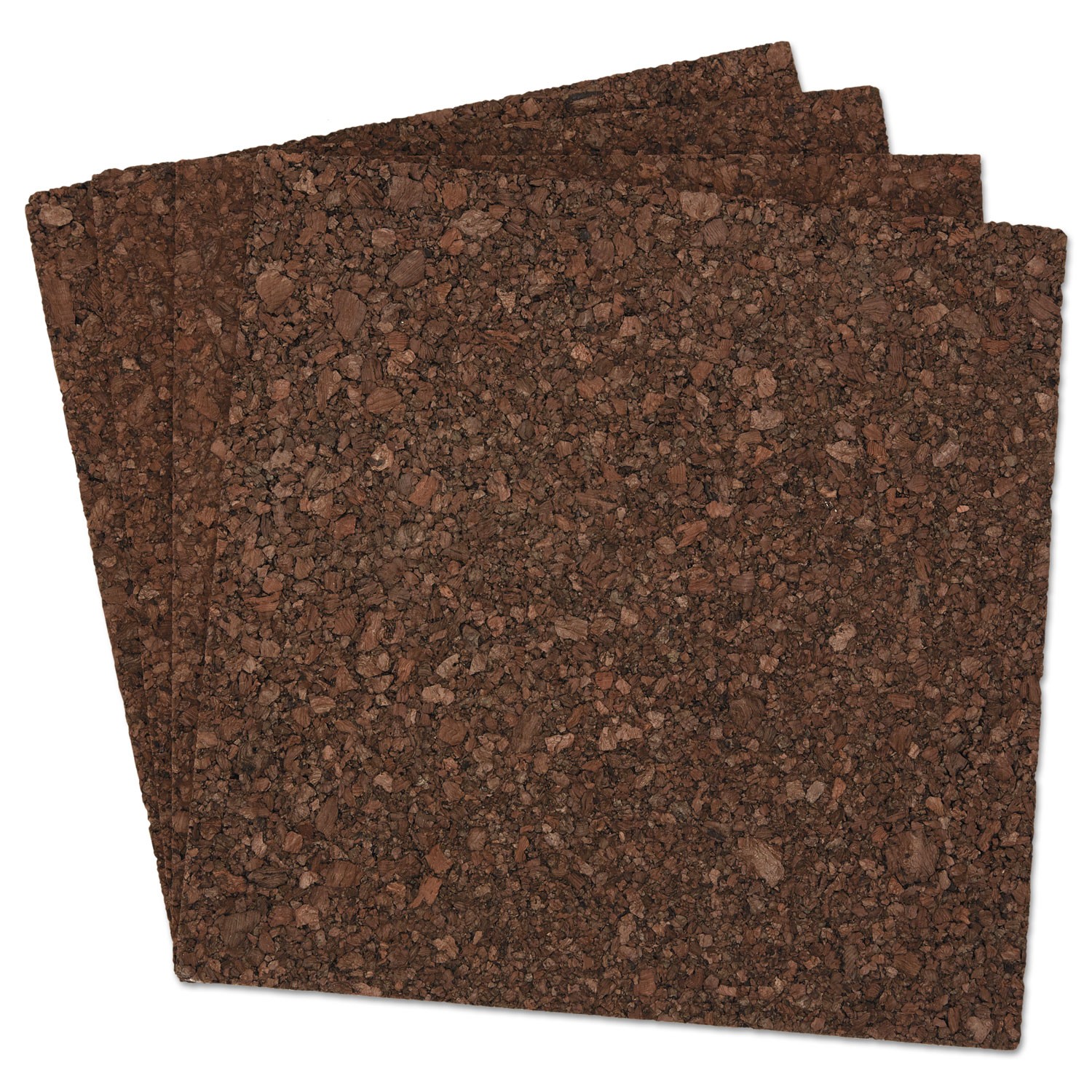 Cork Tile Panels, Dark Brown, 12 x 12, 4/Pack - Universal ... (1500 x 1500 Pixel)