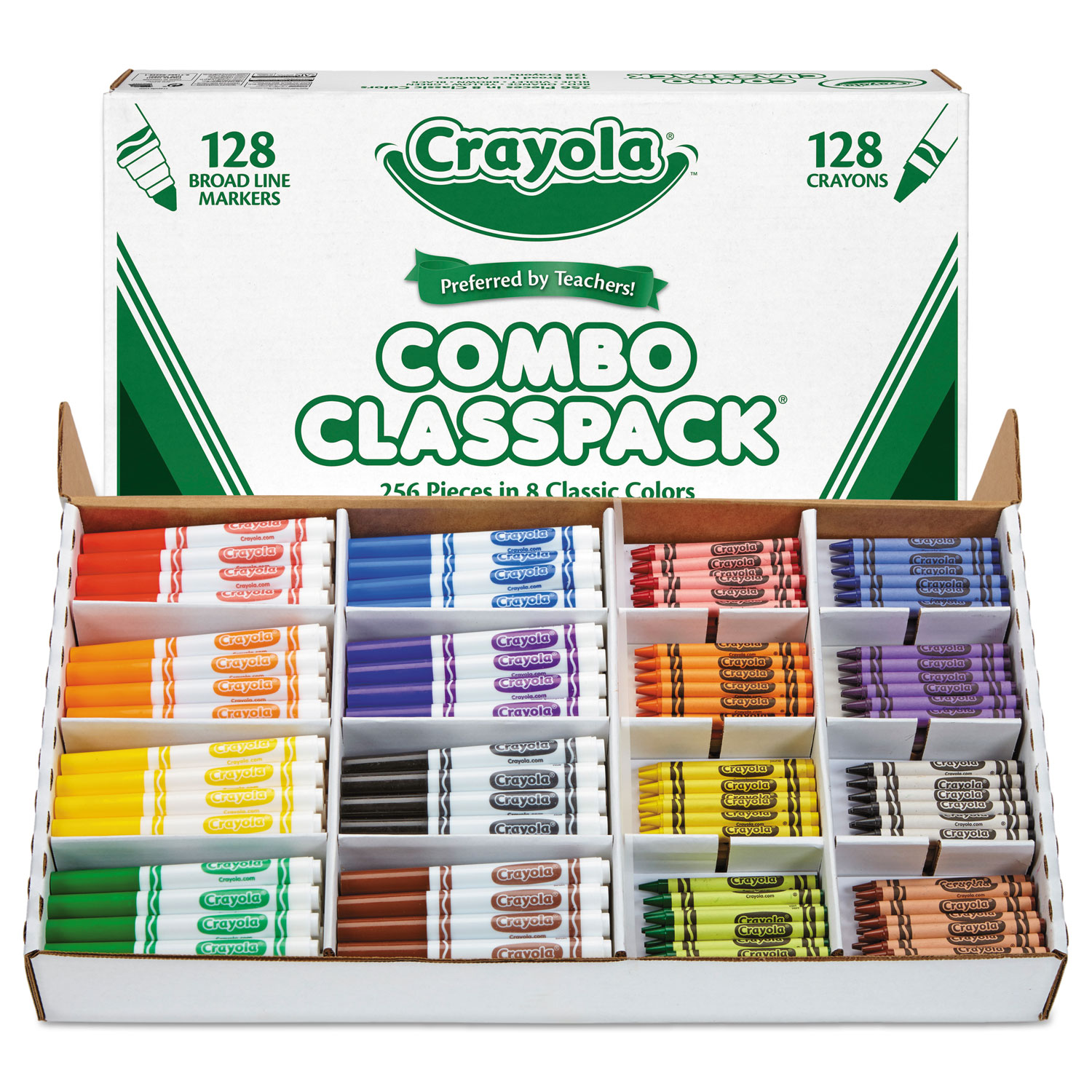 CYO523349 Crayola Crayons and Markers Combo Classpack Zuma