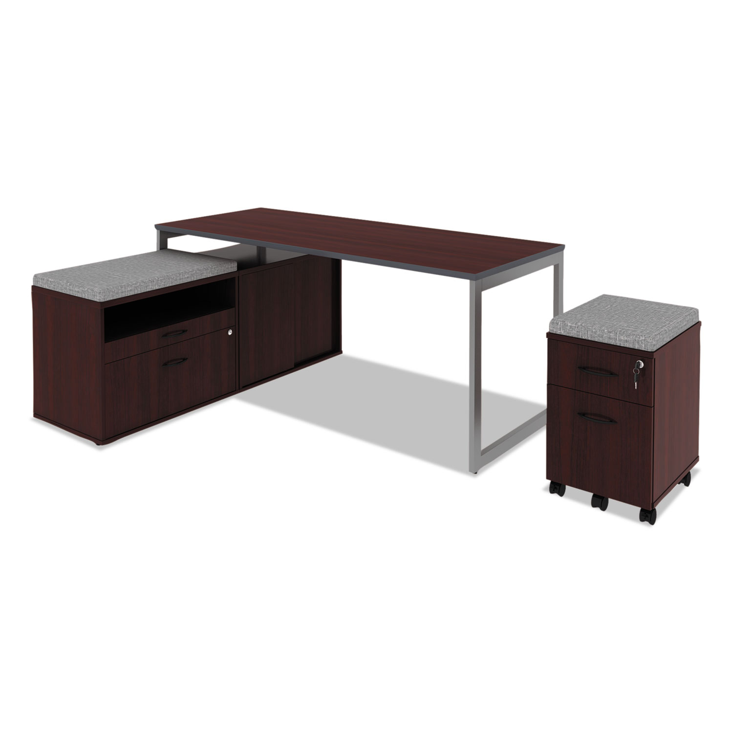 Alera Open Office Desk Series Adjustable OLeg Desk Base by Alera
