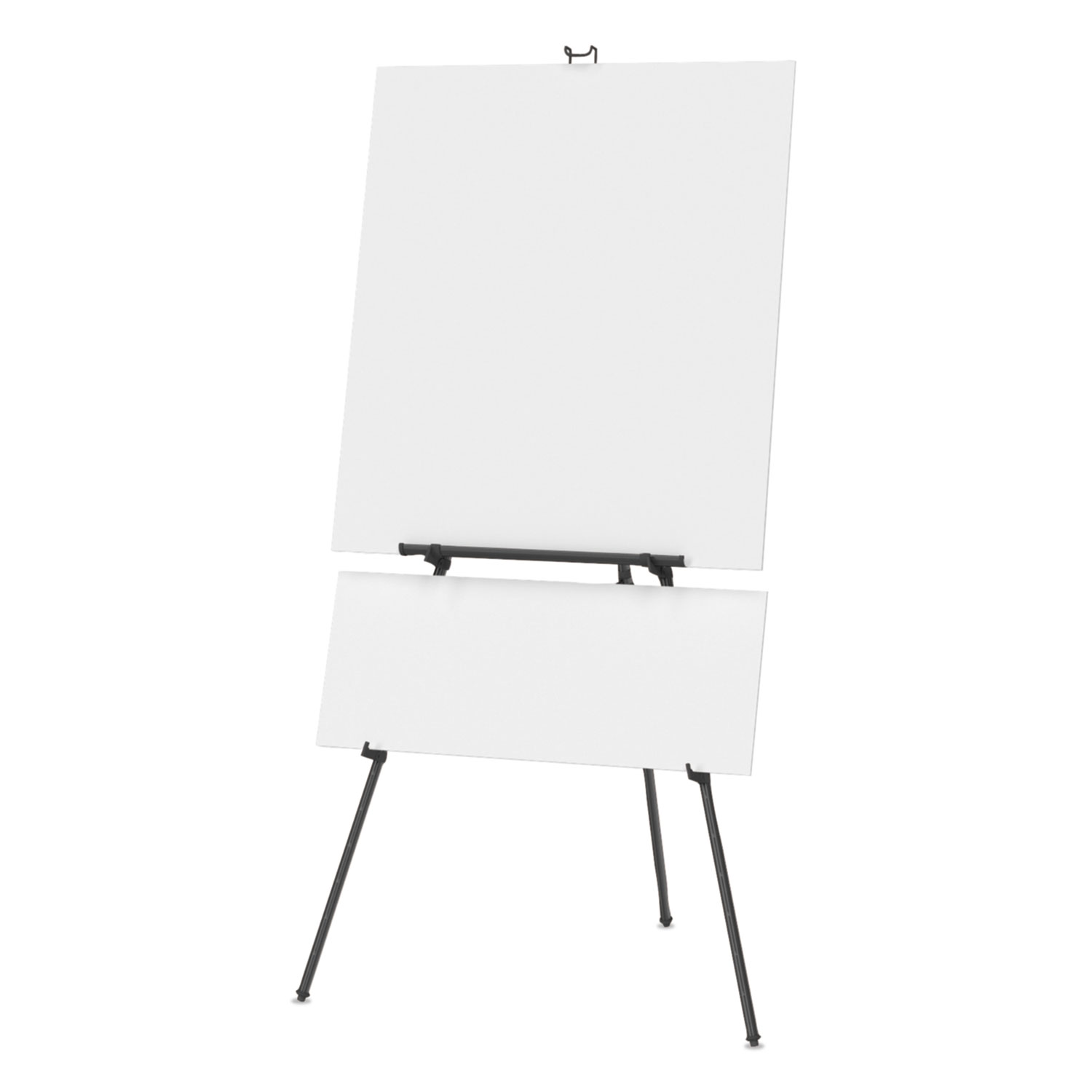 Aluminum HeavyDuty Display Easel, 38" to 66" High, Aluminum, Black