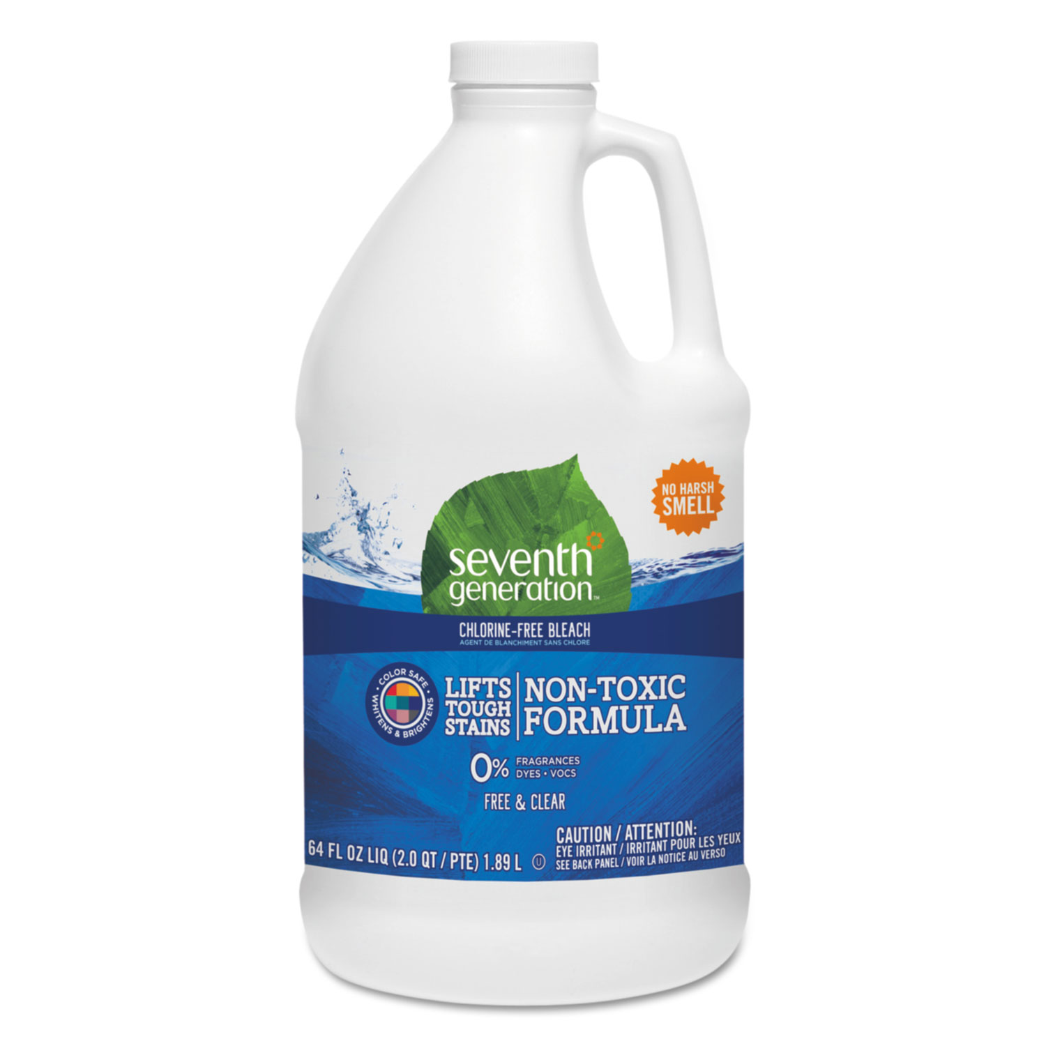 Seventh Generation® ChlorineFree Bleach, Unscented, 64 oz Bottle, 6/Carton National