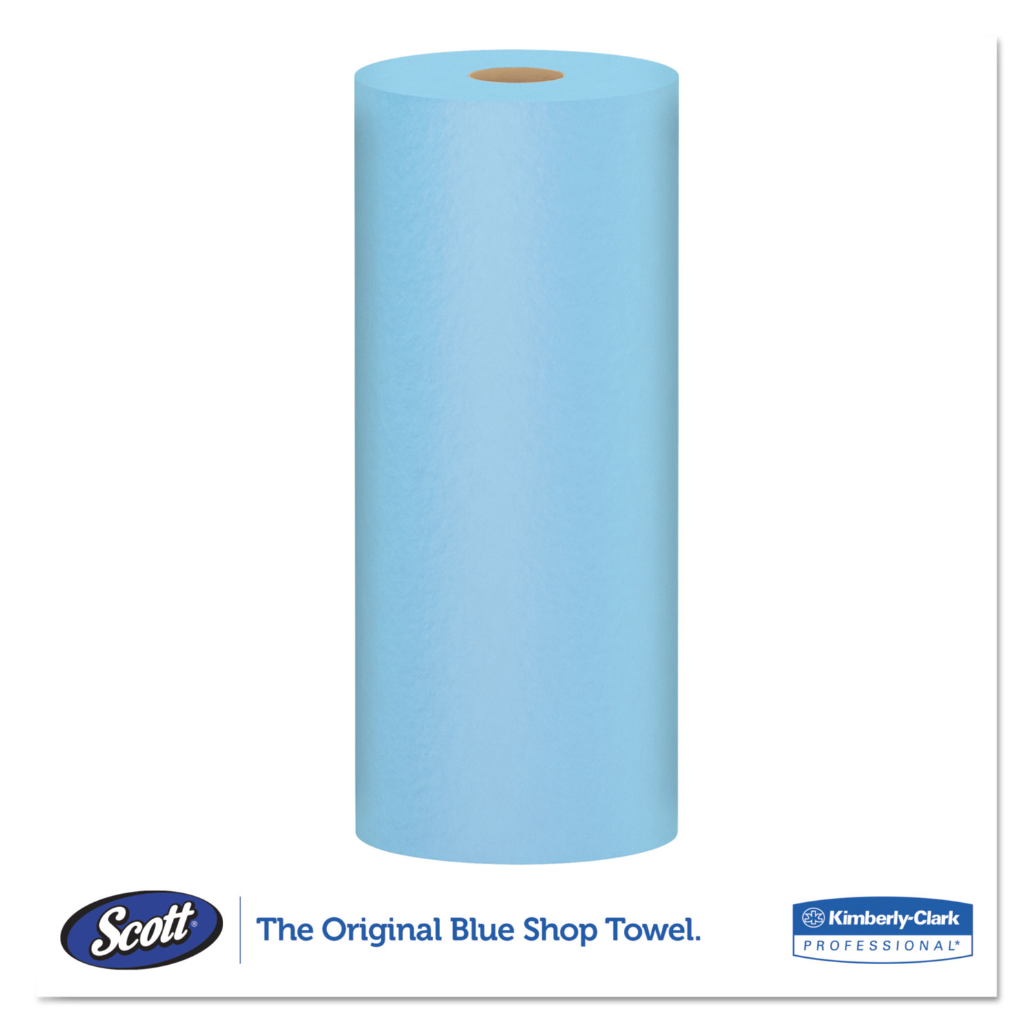 Scott® Shop Towels, Standard Roll, 1Ply, 9.4 x 11, Blue, 55/Roll, 12
