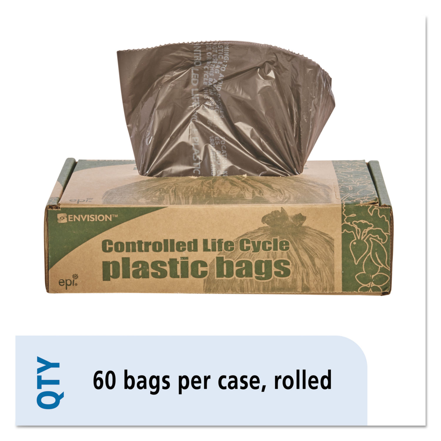 STOG3036B80 Stout EcoDegradable Plastic Trash Bag Zuma