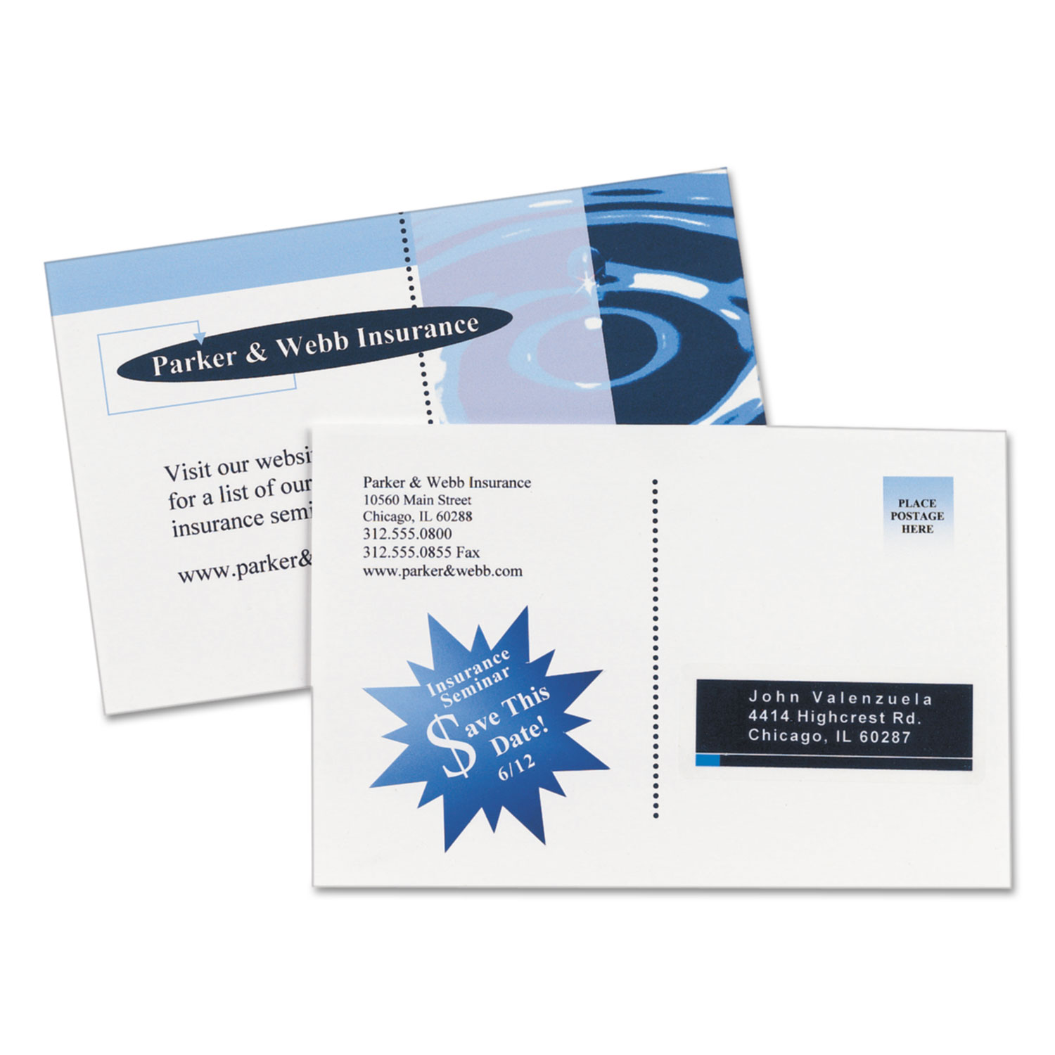 Avery® Printable Postcards, Inkjet, 85 lb, 4.25 x 5.5, Matte White, 200