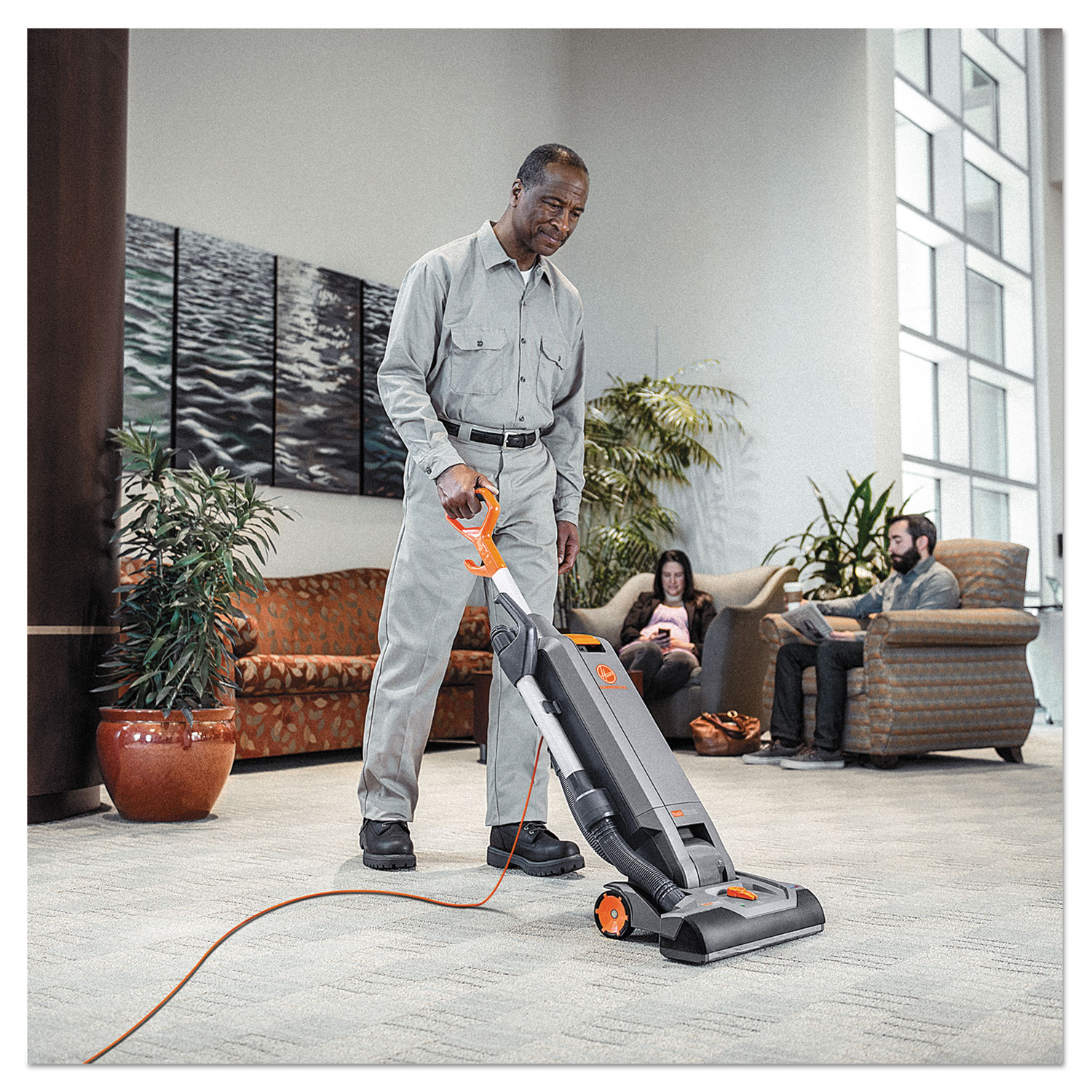 Hoover® Commercial HushTone Vacuum Cleaner with Intellibelt, 15