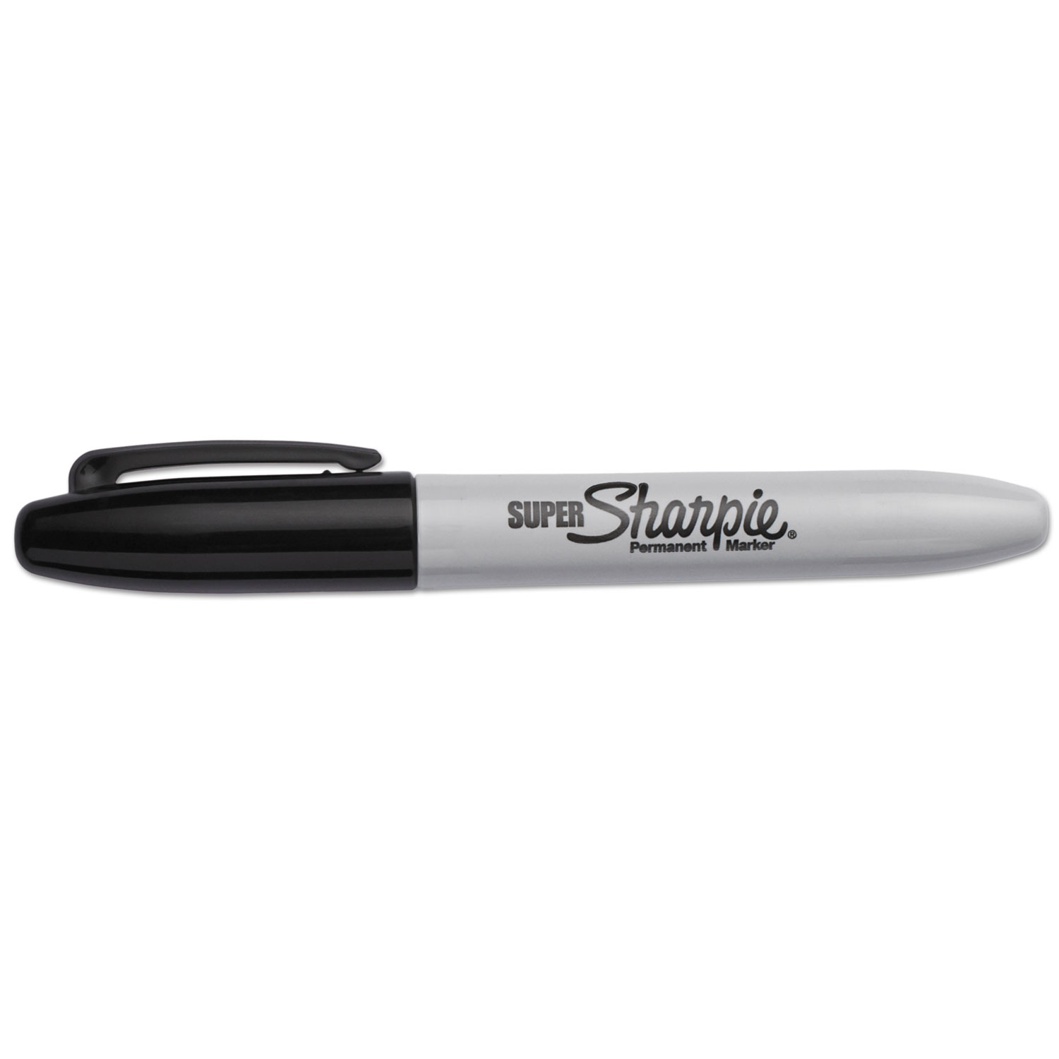 Sharpie® Super Permanent Marker, Fine Bullet Tip, Black, Dozen Mormax
