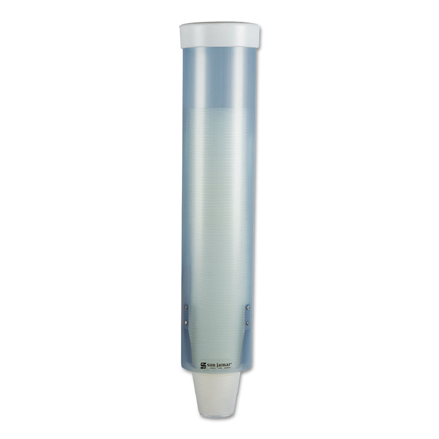 SJMC3165FBL San Jamar Adjustable Frosted Water Cup Dispenser Zuma