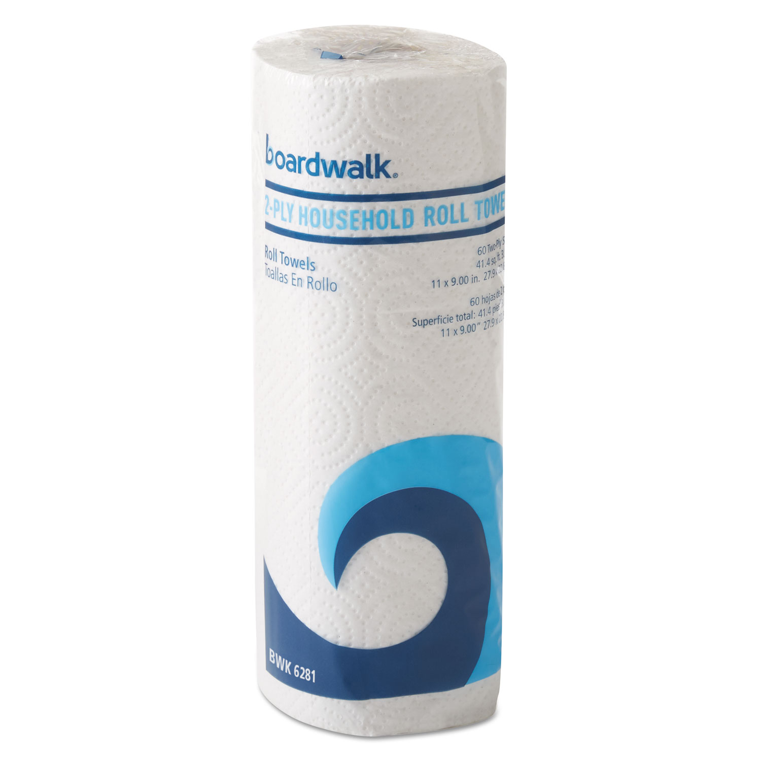 Office Packs Perforated Paper Towel Rolls, 2Ply, White, 9" x 11", 60/Roll,15/Ct TonerQuest