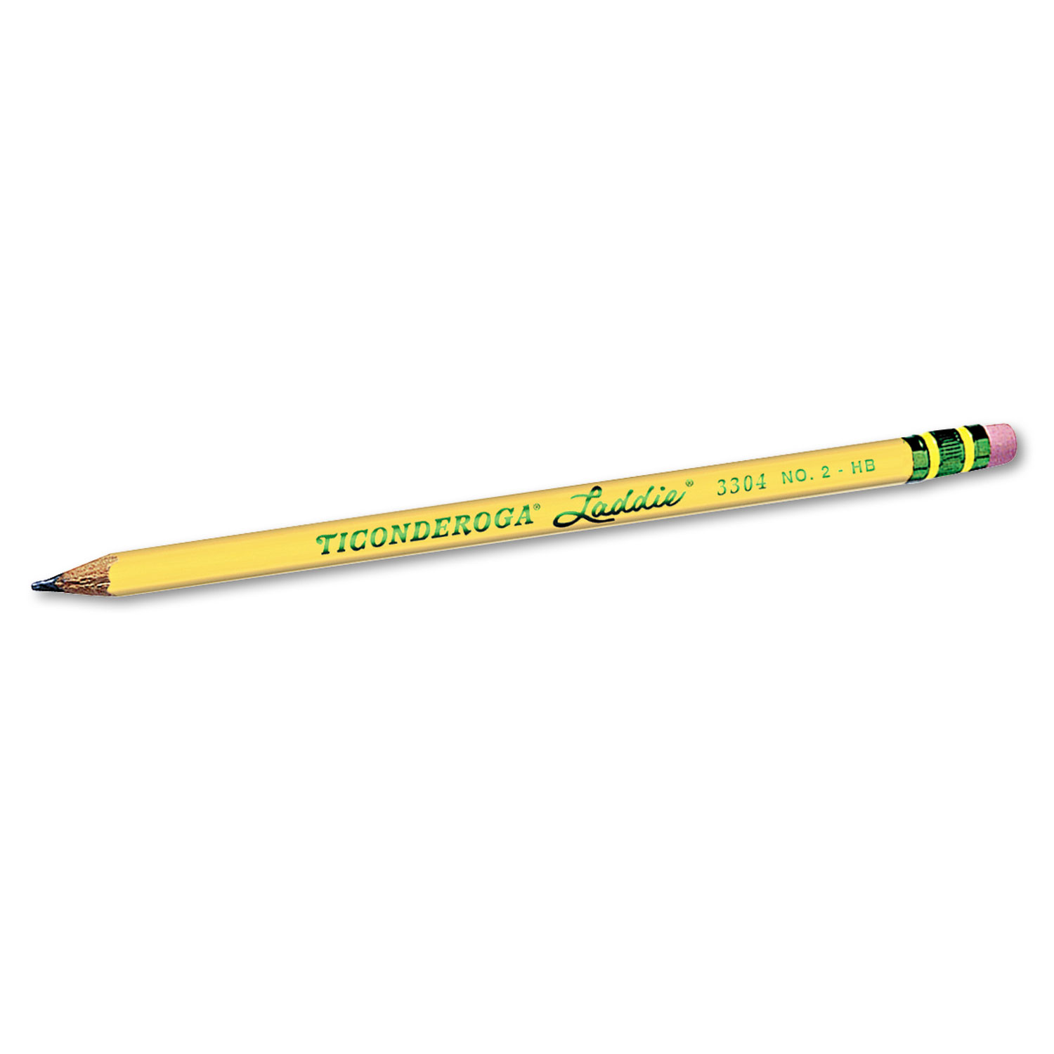 DIX13304 Dixon Ticonderoga Laddie Woodcase Pencil w/ Eraser Zuma