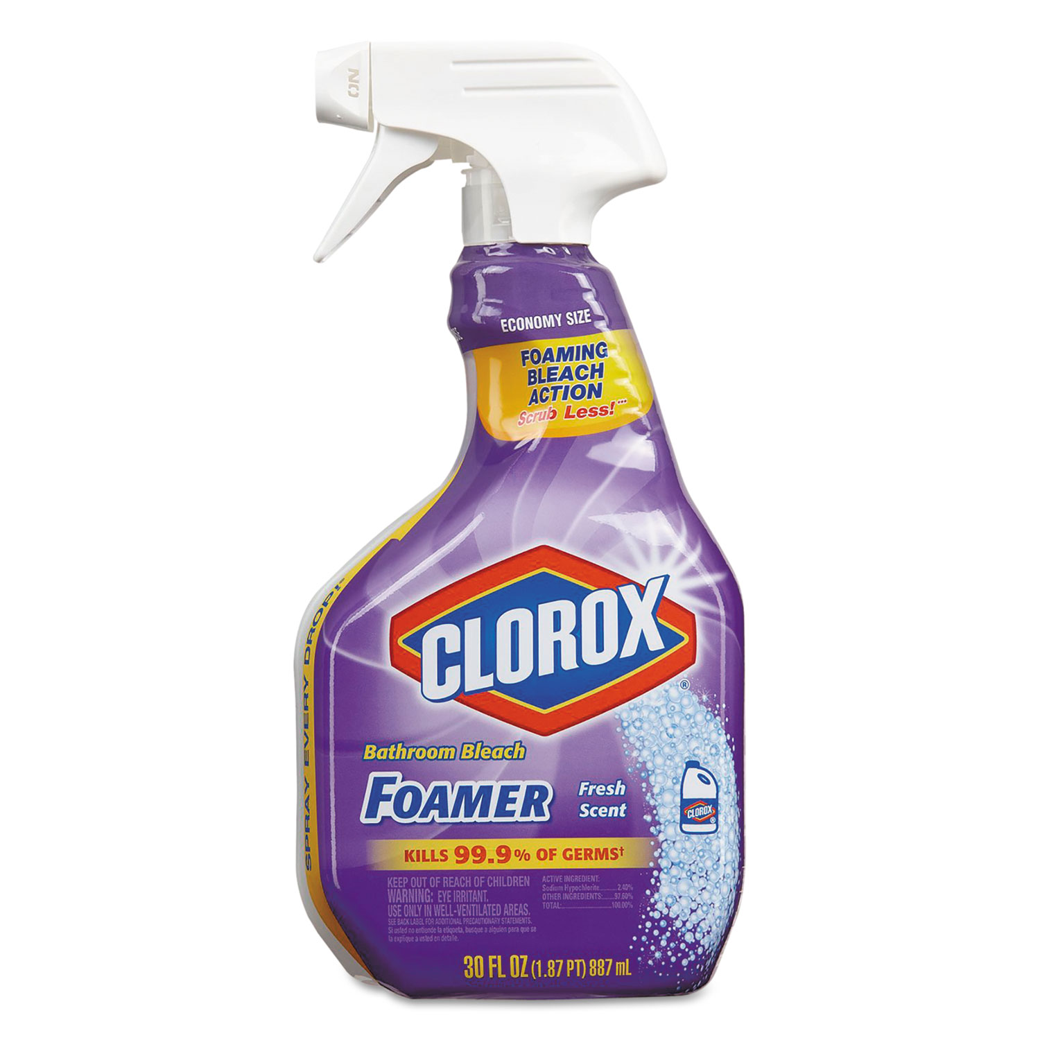 Bleach Foamer Bathroom Spray by Clorox® CLO31088EA