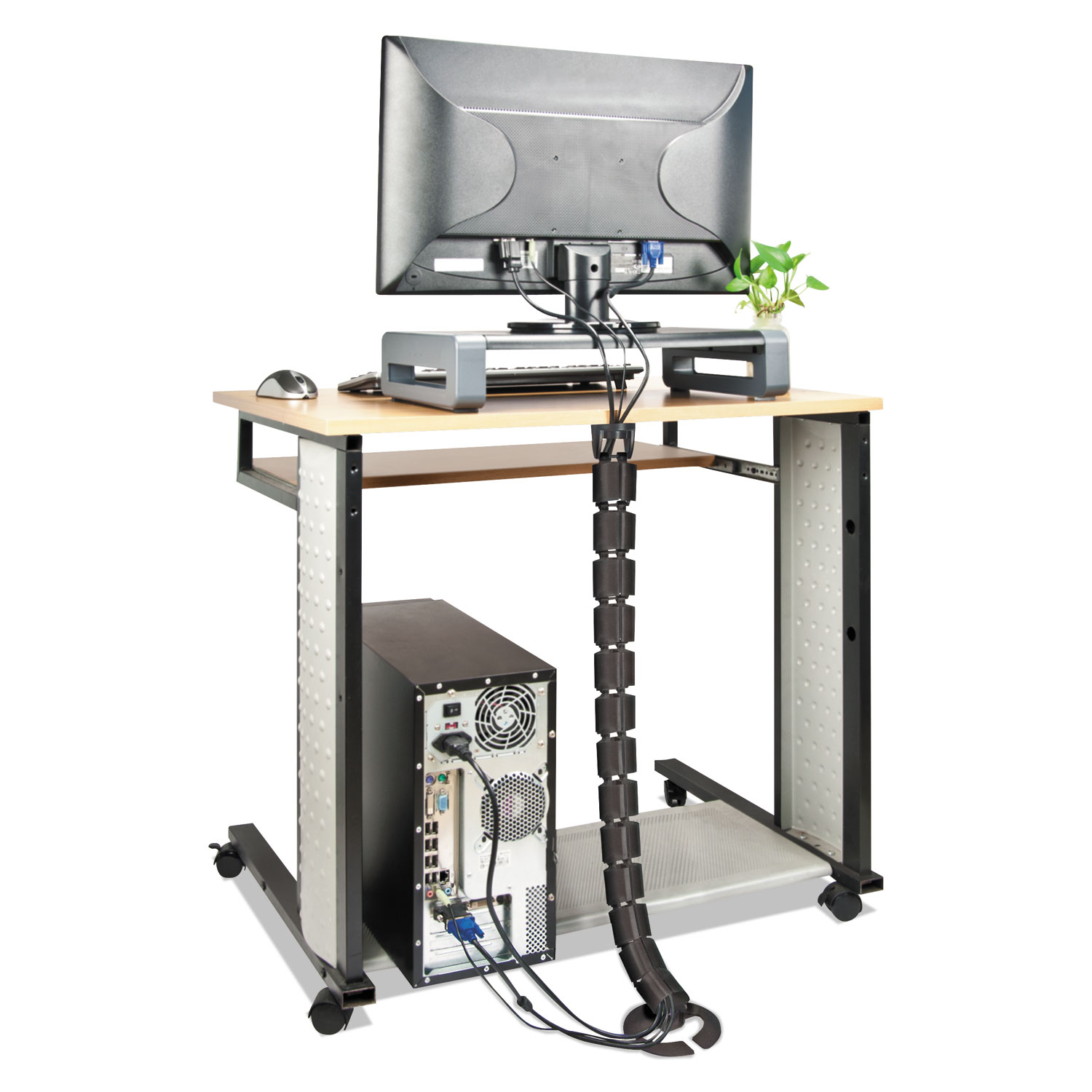 Alera® AdaptivErgo Cable Management Spine, Black National Everything