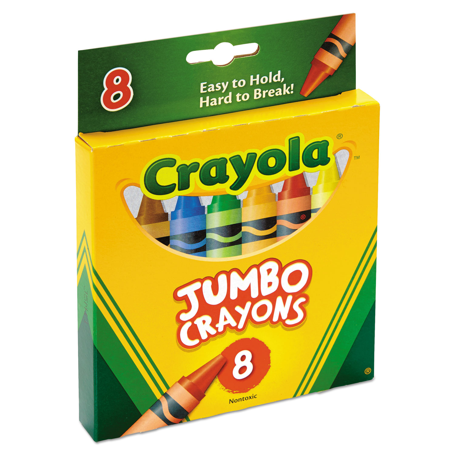 Crayola® So Big Crayons, Large Size, 5 x 9/16, 8 Assorted Color Box