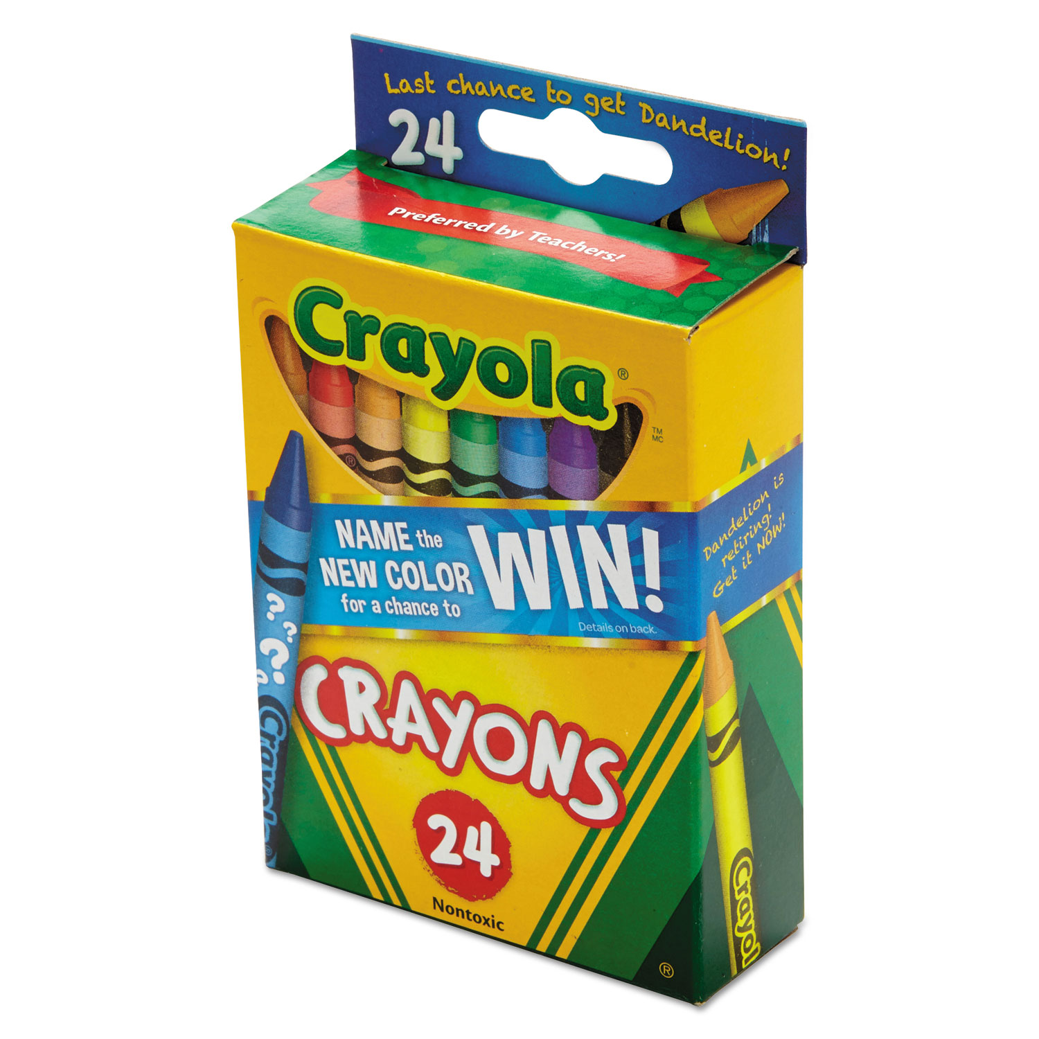 Crayola® Classic Color Crayons, Peggable Retail Pack, 24 Colors/Pack