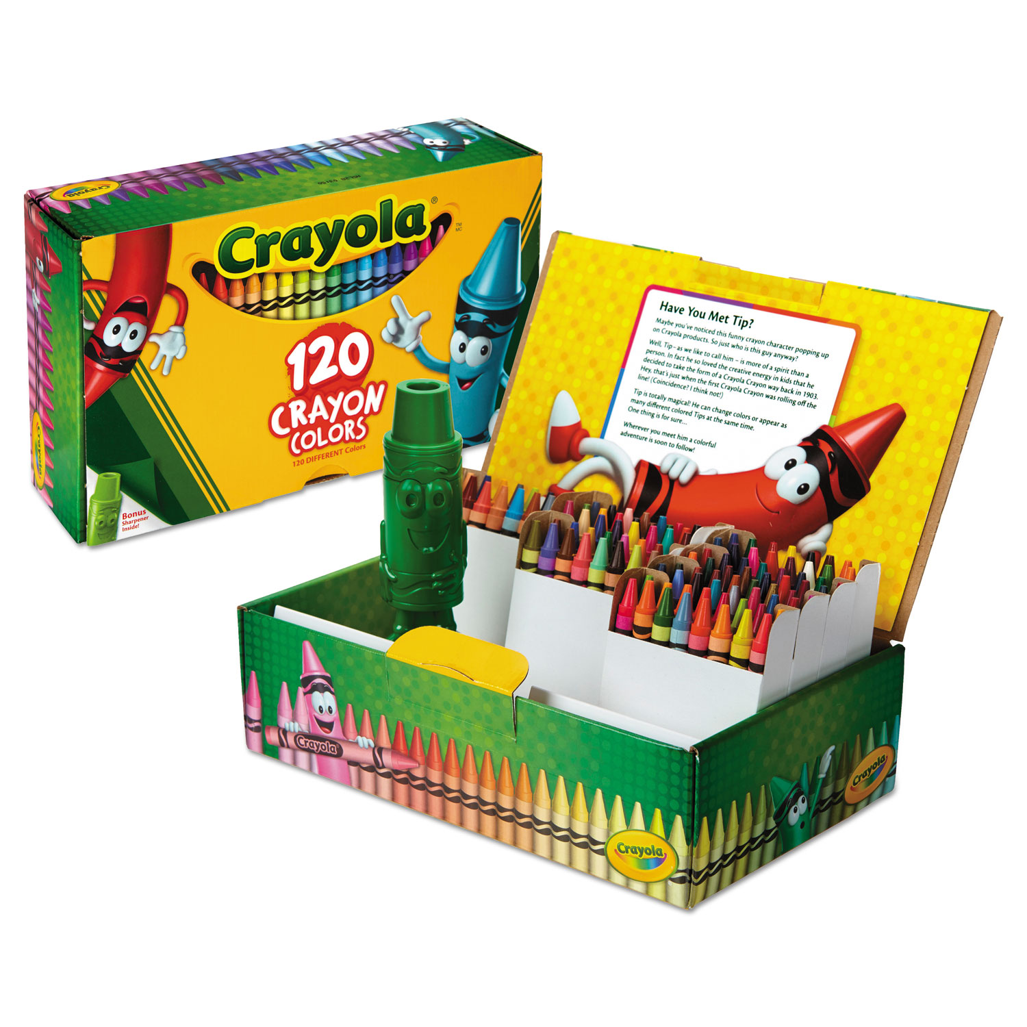 Crayola® Classic Color Crayons, Tuck Box Packaging, Regular Size, 0.31