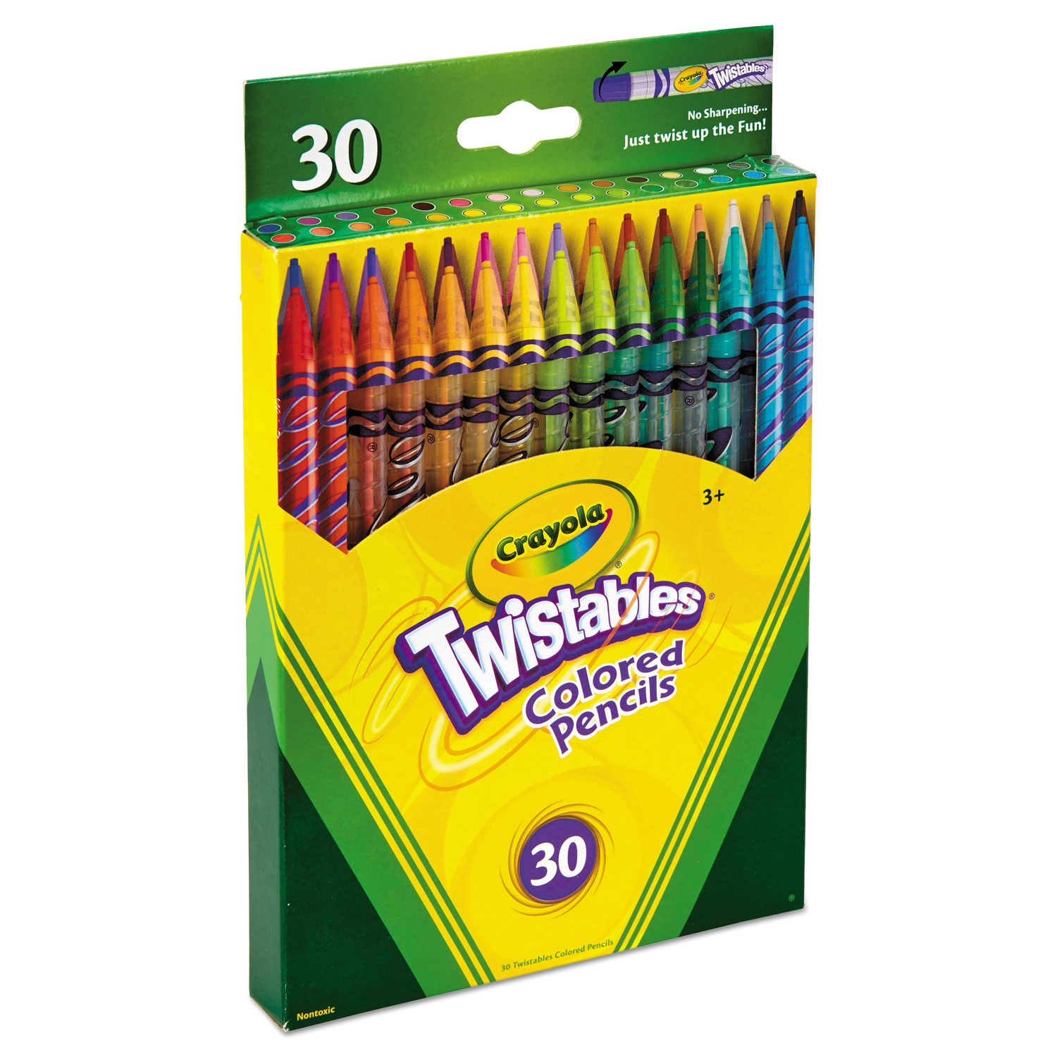 Crayola® Twistables Colored Pencils, 30 Assorted Colors/Pack National
