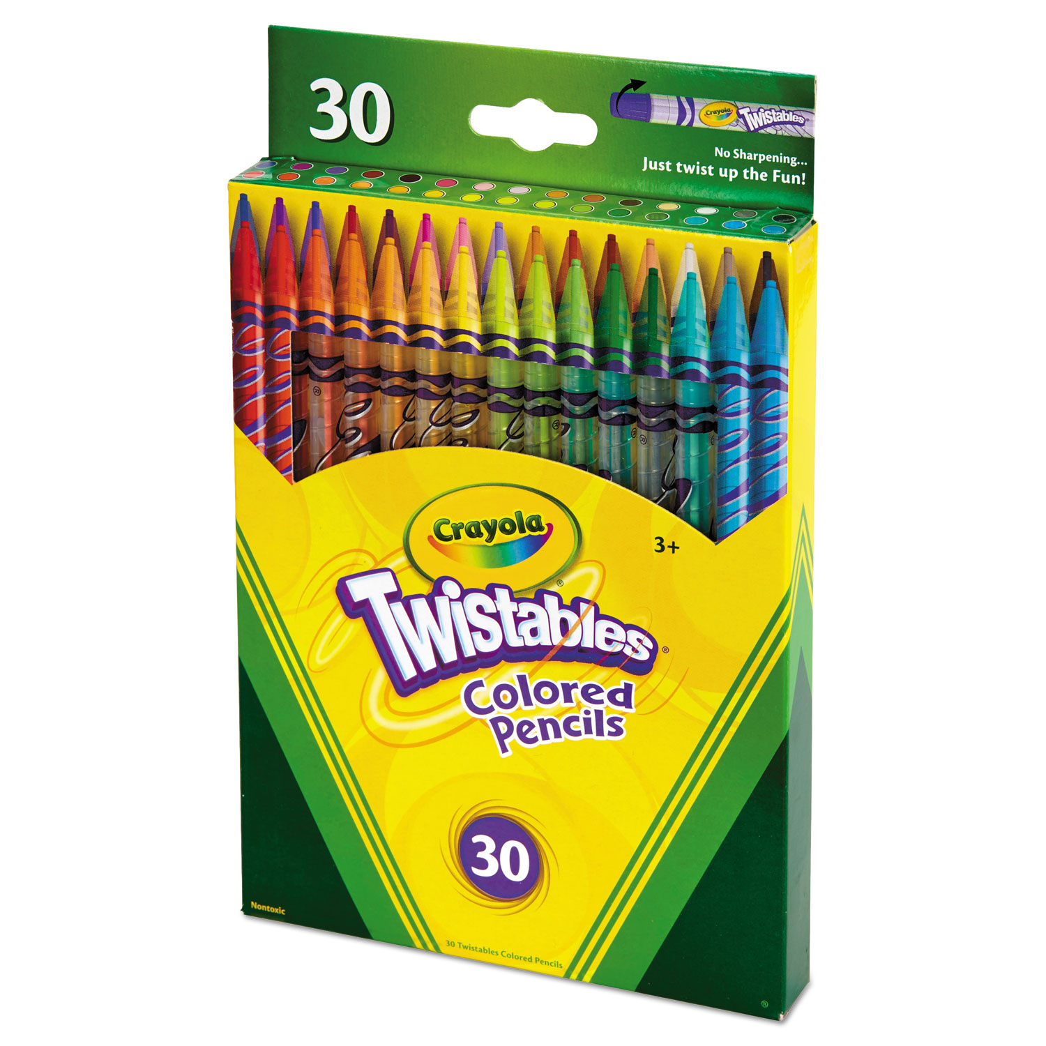 Crayola® Twistables Colored Pencils, 30 Assorted Colors/Pack National