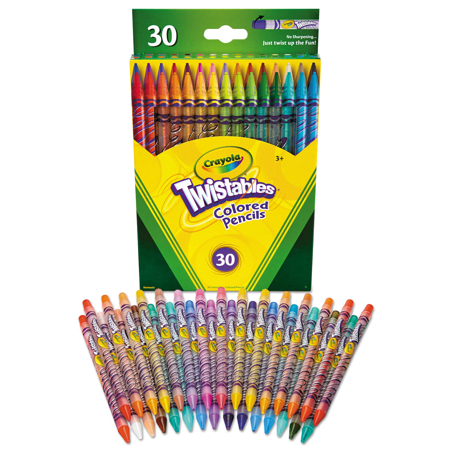 Crayola® Twistables Colored Pencils, 30 Assorted Colors/Pack National