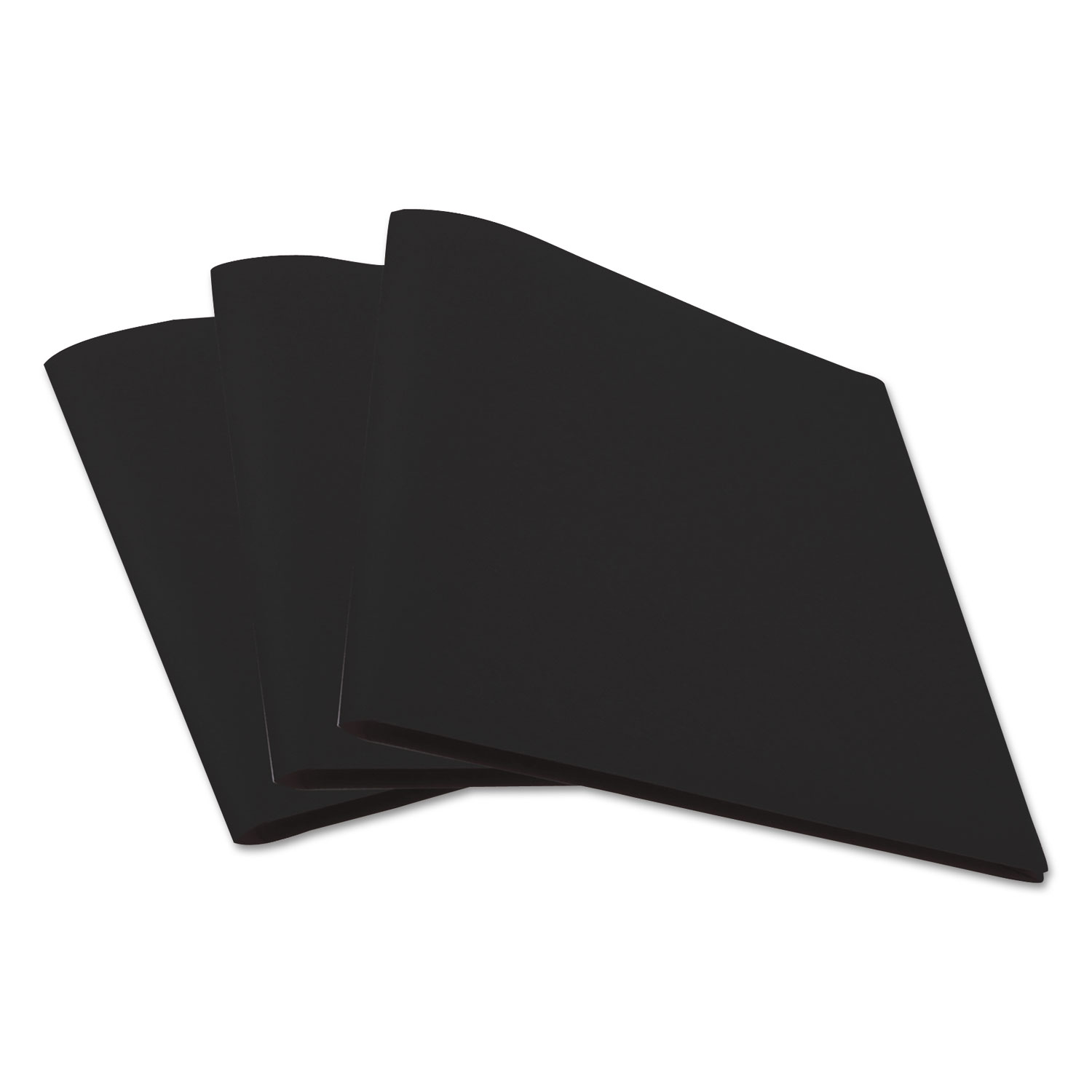 Universal® TwoPocket Plastic Folders, 100Sheet Capacity, 11 x 8.5