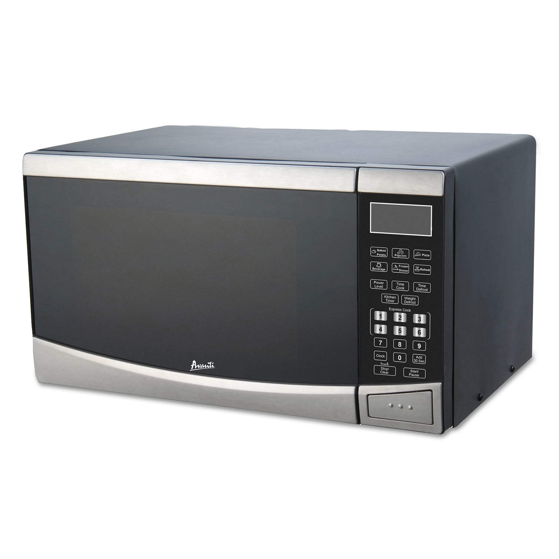 0.9 Cubic Foot Capacity Stainless Steel Microwave Oven, 900 Watts