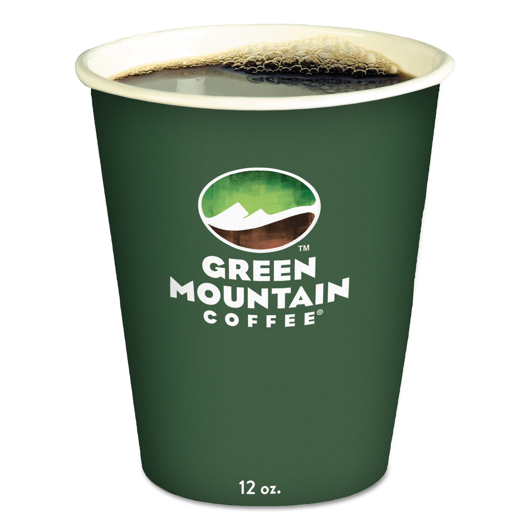 GMT93766 Green Mountain Coffee EcoFriendly Paper Hot Cups Zuma